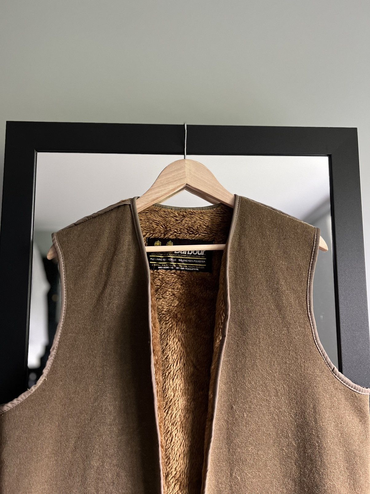 Barbour Vintage Barbour Pile Lining Faux Fur Acrylic Gilet Vest Size US XL / EU 56 / 4 - 2 Thumbnail