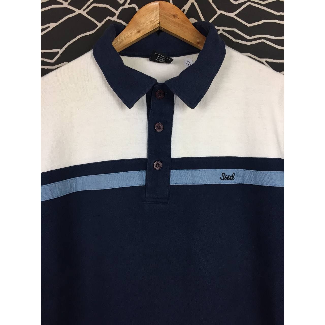 Vintage SOUL Embroidered Logo Modern Heritage Polo Tee Size US L / EU 52-54 / 3 - 3 Thumbnail