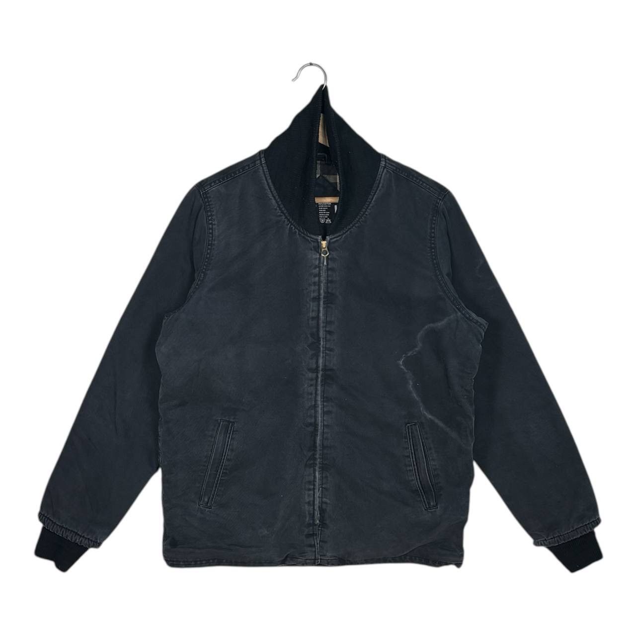 Japanese Brand Bluco Paxon Bomber Jacket Black Stone Washed Denim Jacket Size US L / EU 52-54 / 3 - 1 Thumbnail
