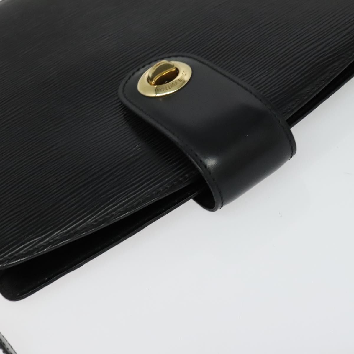 Louis Vuitton LOUIS VUITTON Epi Capuchin Shoulder Bag Black M52342 Size ONE SIZE - 6 Thumbnail