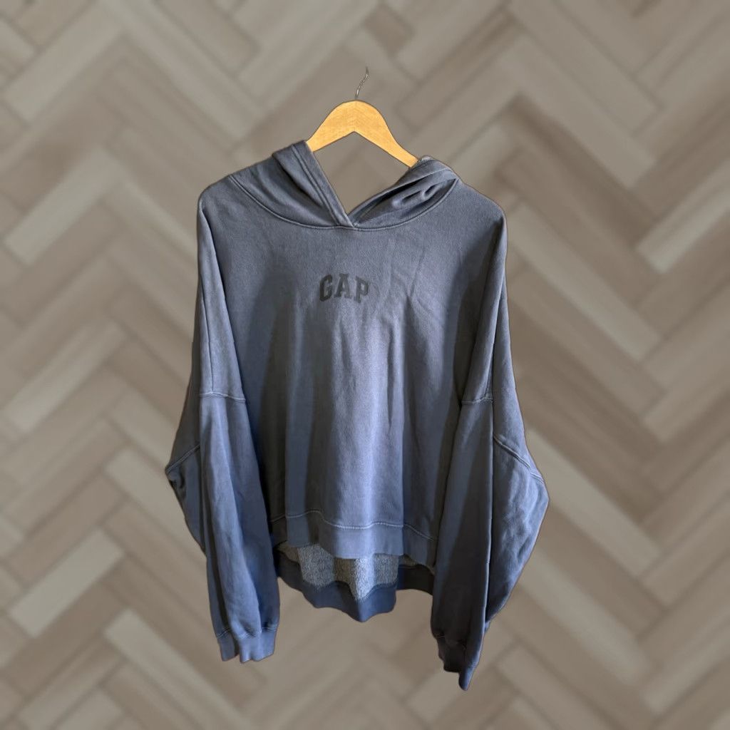 Gap VINTAGE Gap Mens Blue Pullover Hooded Oversized Sweatshirt Size 2XL Size US XXL / EU 58 / 5 - 1 Thumbnail