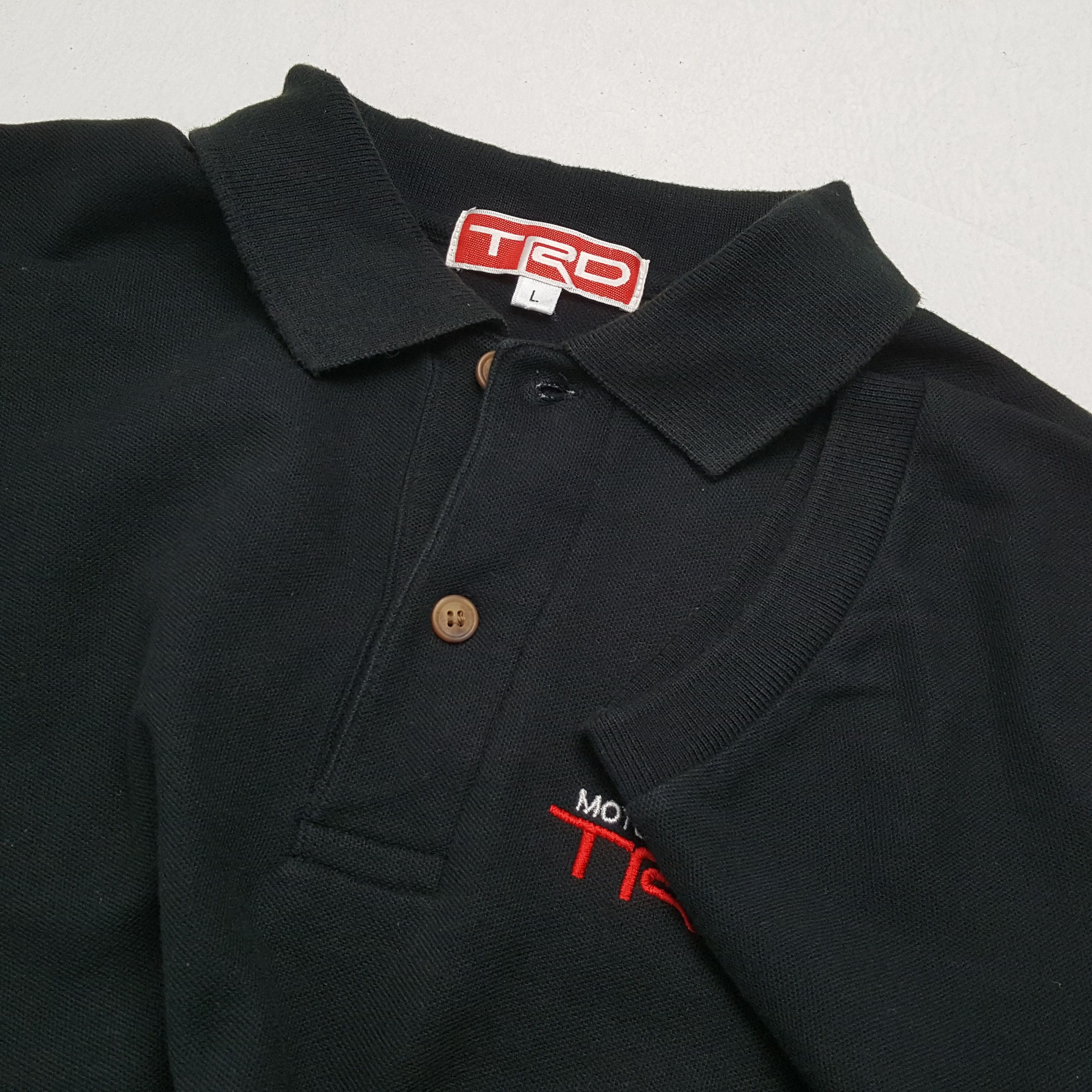 Japanese Brand × Vintage TRD TOYOTA MOTOR SPORT Racing Custom Art Polos Size US L / EU 52-54 / 3 - 7 Thumbnail