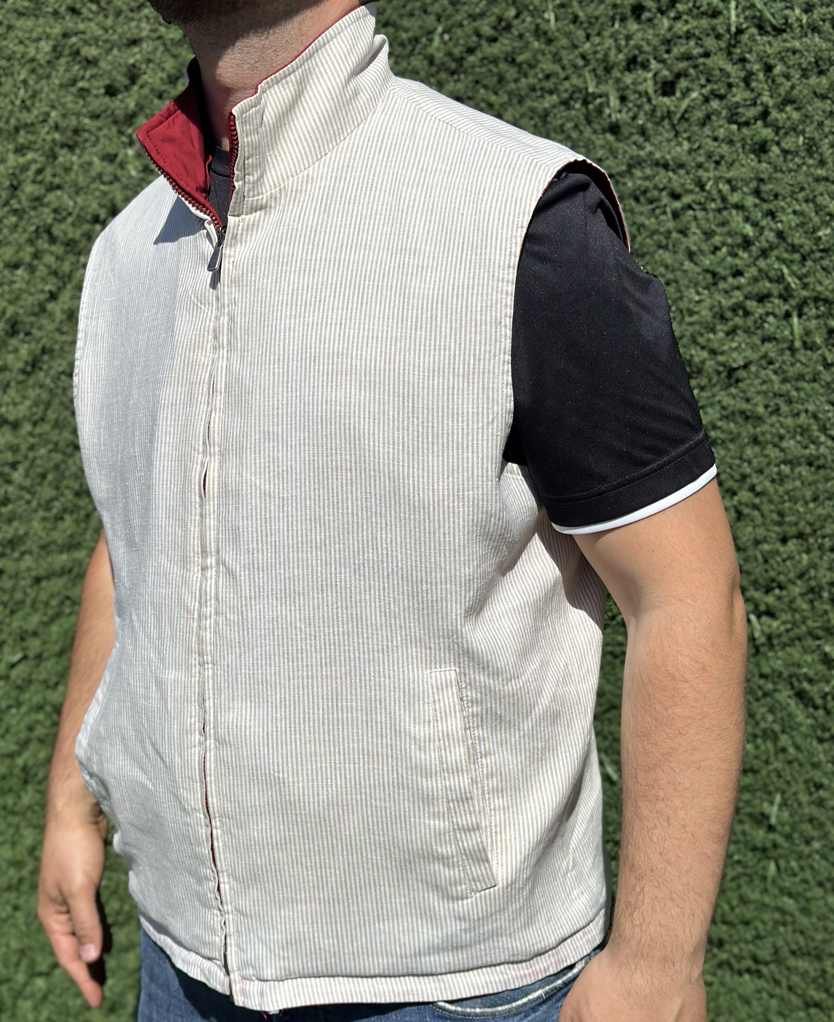 Loro Piana Loro Piana StormSystem Jacket Waistcoat Linen Silk Size XL Size US XL / EU 56 / 4 - 13 Thumbnail