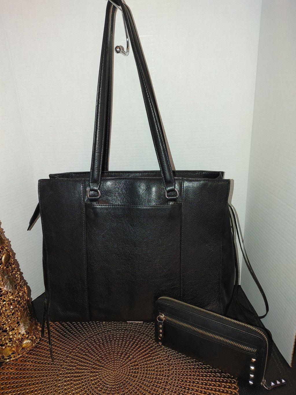 Rebecca Minkoff Rebecca Minkoff Side Zip Regan Leather Tote & Ava Wallet Set Size ONE SIZE - 4 Thumbnail
