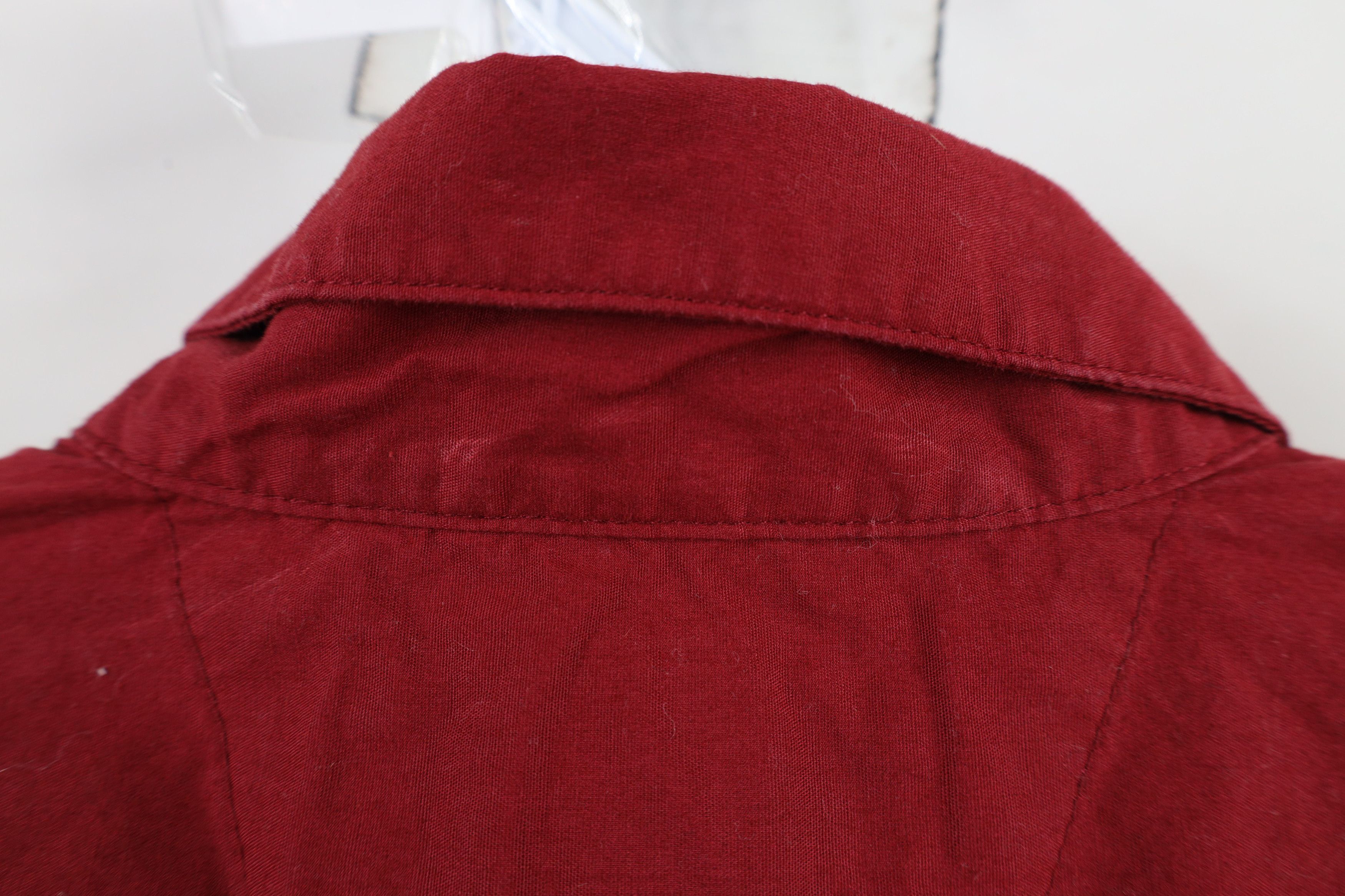 Harley Davidson × Vintage Vintage Harley Davidson Spell Out Collared Button Shirt Red Size S / US 4 / IT 40 - 10 Thumbnail