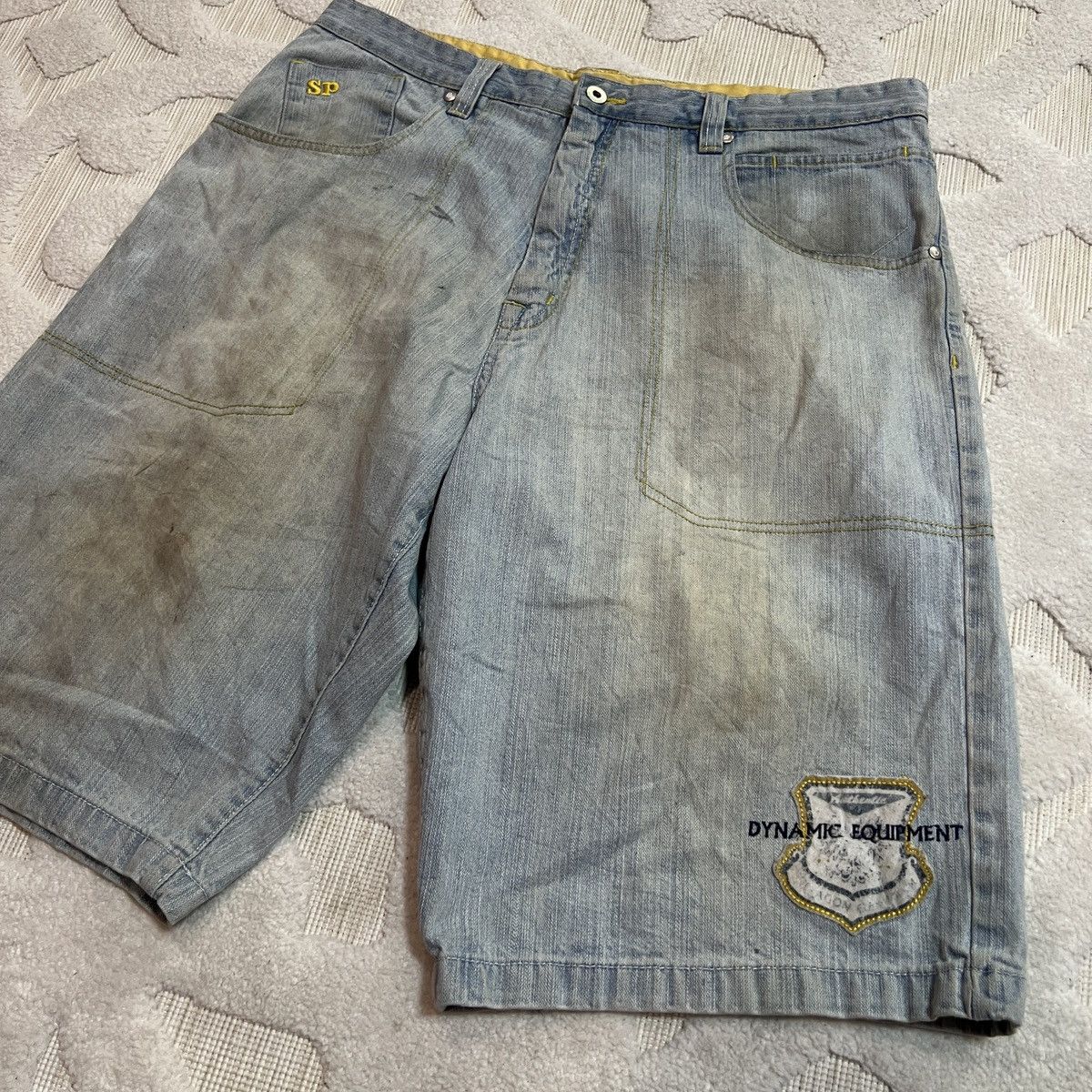 Southpole Southpole Shorts Baggy Vintage Y2K Jorts Size 36 Yellow Tab Size US 38 / EU 54 - 1 Thumbnail