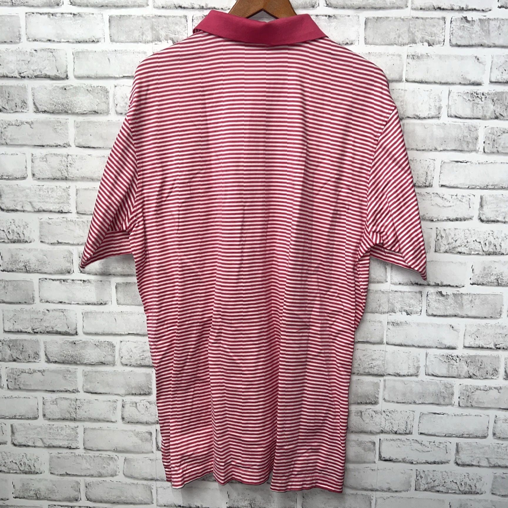 Peter Millar Peter Millar Polo Shirt Striped Pink Mens XL Size US XL / EU 56 / 4 - 5 Thumbnail