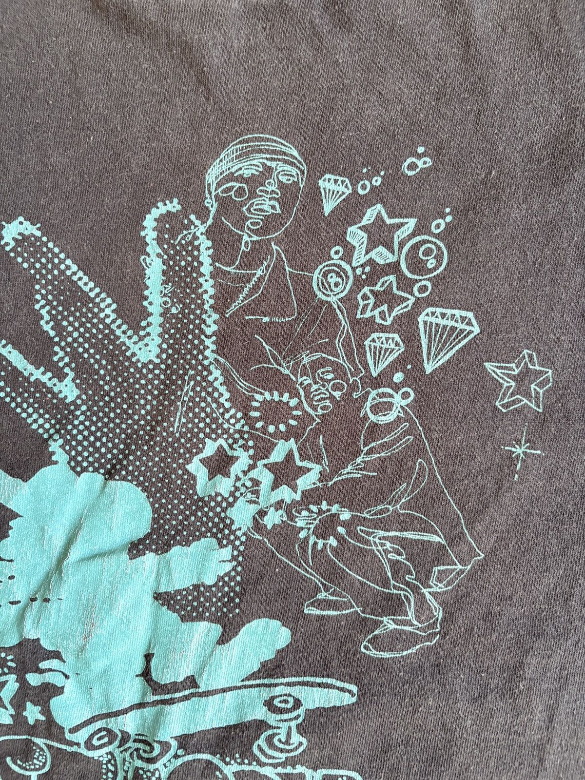 Stussy Vintage 2000s Stussy Graffiti Logo Single Stitch Faded Shirt Size US L / EU 52-54 / 3 - 5 Thumbnail
