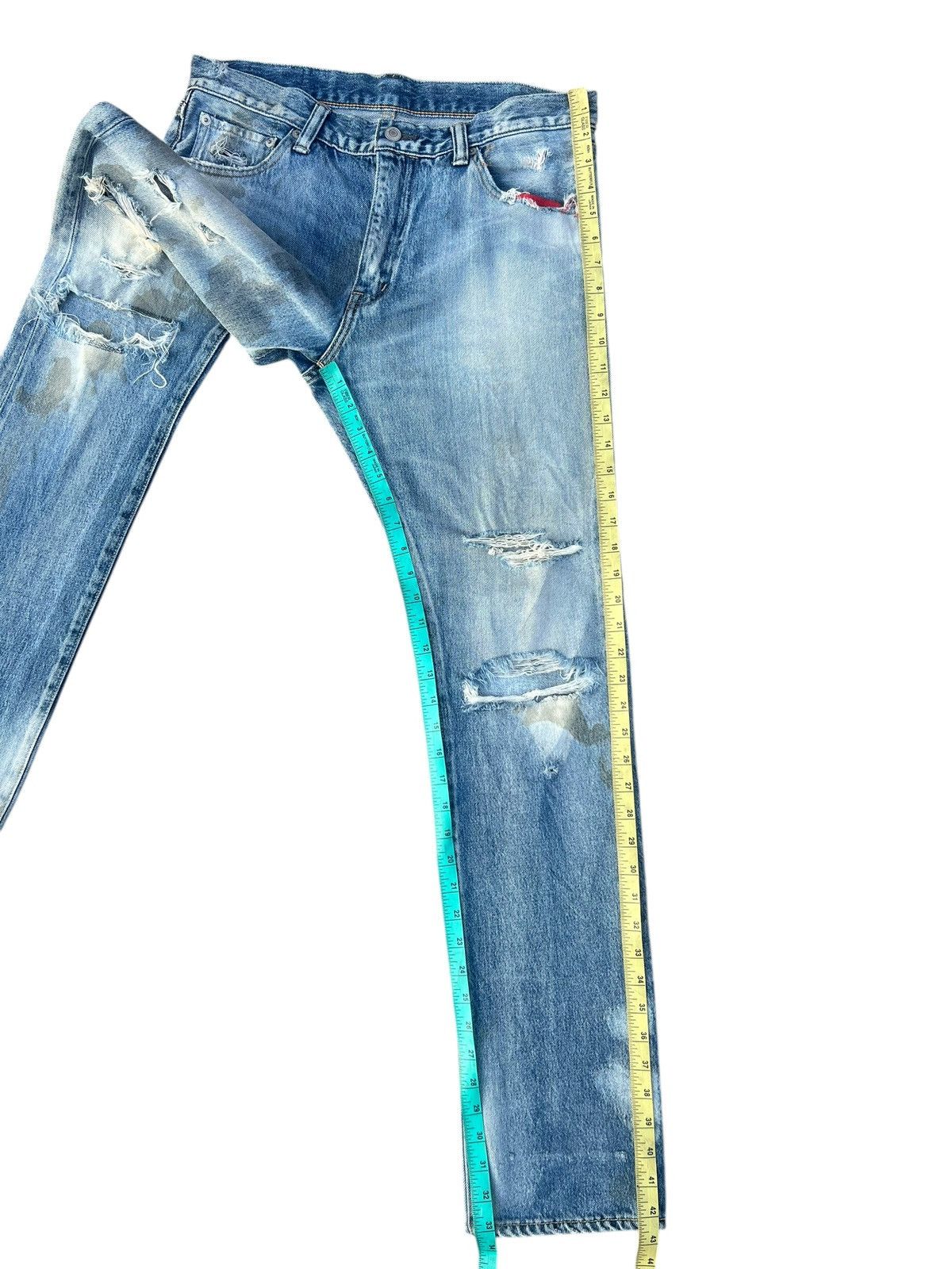 Swagger Vintage Swagger Japan Fade Stains Distress Denim Jeans Size US 30 / EU 46 - 4 Thumbnail