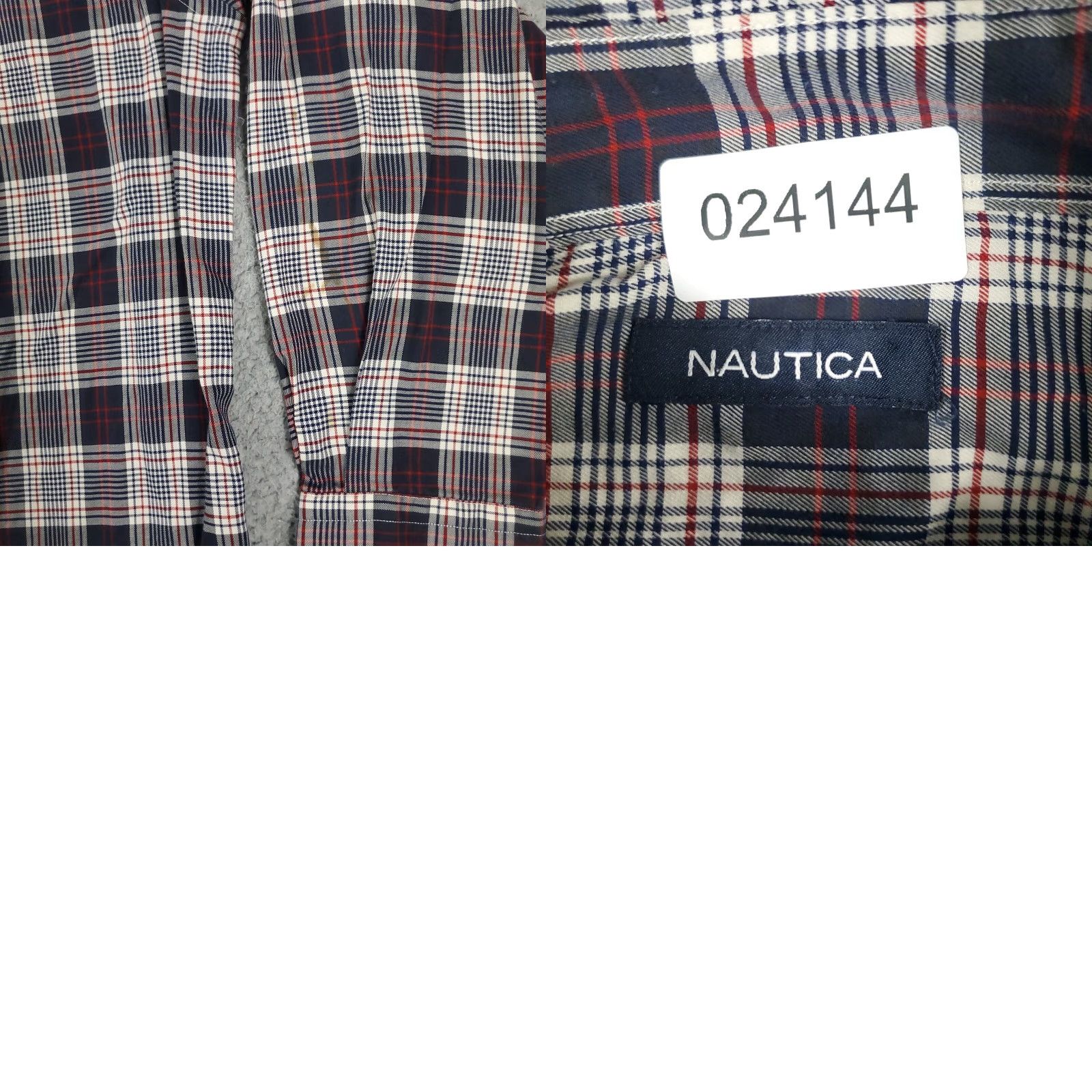 Nautica Nautica Shirt 2XL Plaid Button-Up Long Sleeve Cotton Casual Red/Blue Mens Size US XXL / EU 58 / 5 - 8 Thumbnail