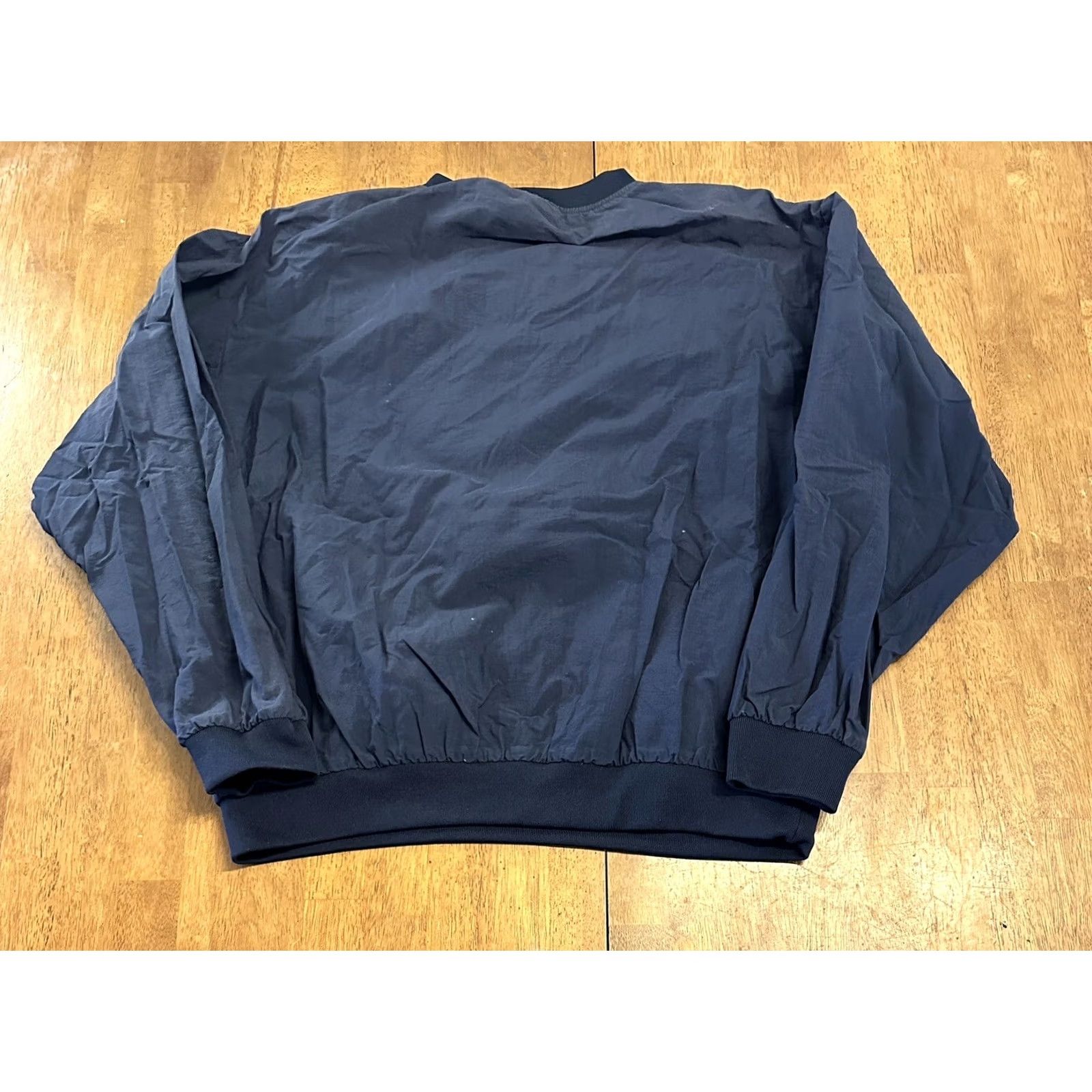 Vintage VINTAGE Turnburry Classics Windbreaker Jacket XL 80s 90s Navy Blue Size US XL / EU 56 / 4 - 2 Thumbnail