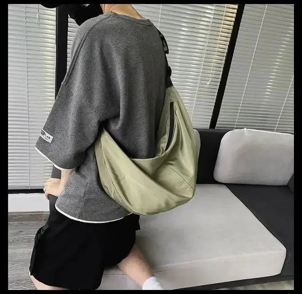 Japanese Brand Shoulder Nylon Roomy Bag Japanese Harajuku style Zipper Size ONE SIZE - 3 Thumbnail