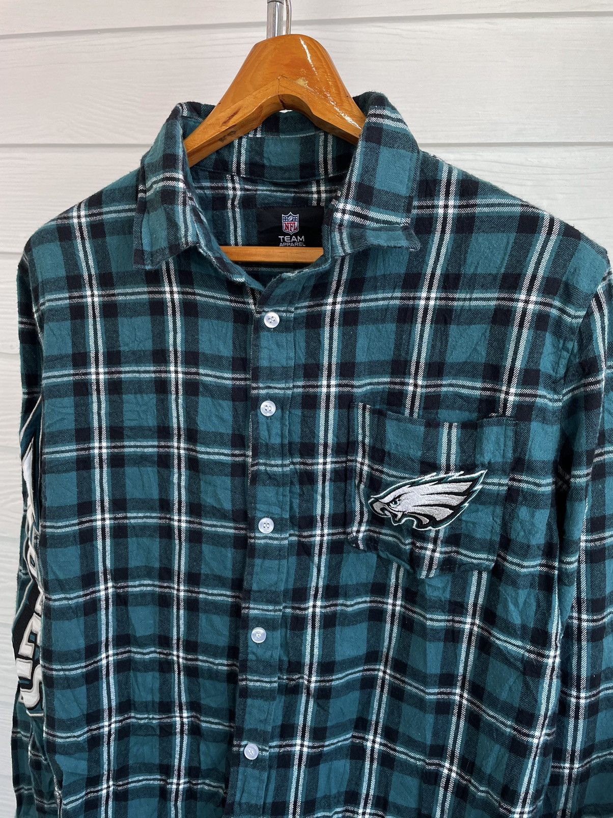 Flannel × NFL PHILADELPHIA EAGLES FLANNEL LONG SLEEVE Size US L / EU 52-54 / 3 - 3 Thumbnail