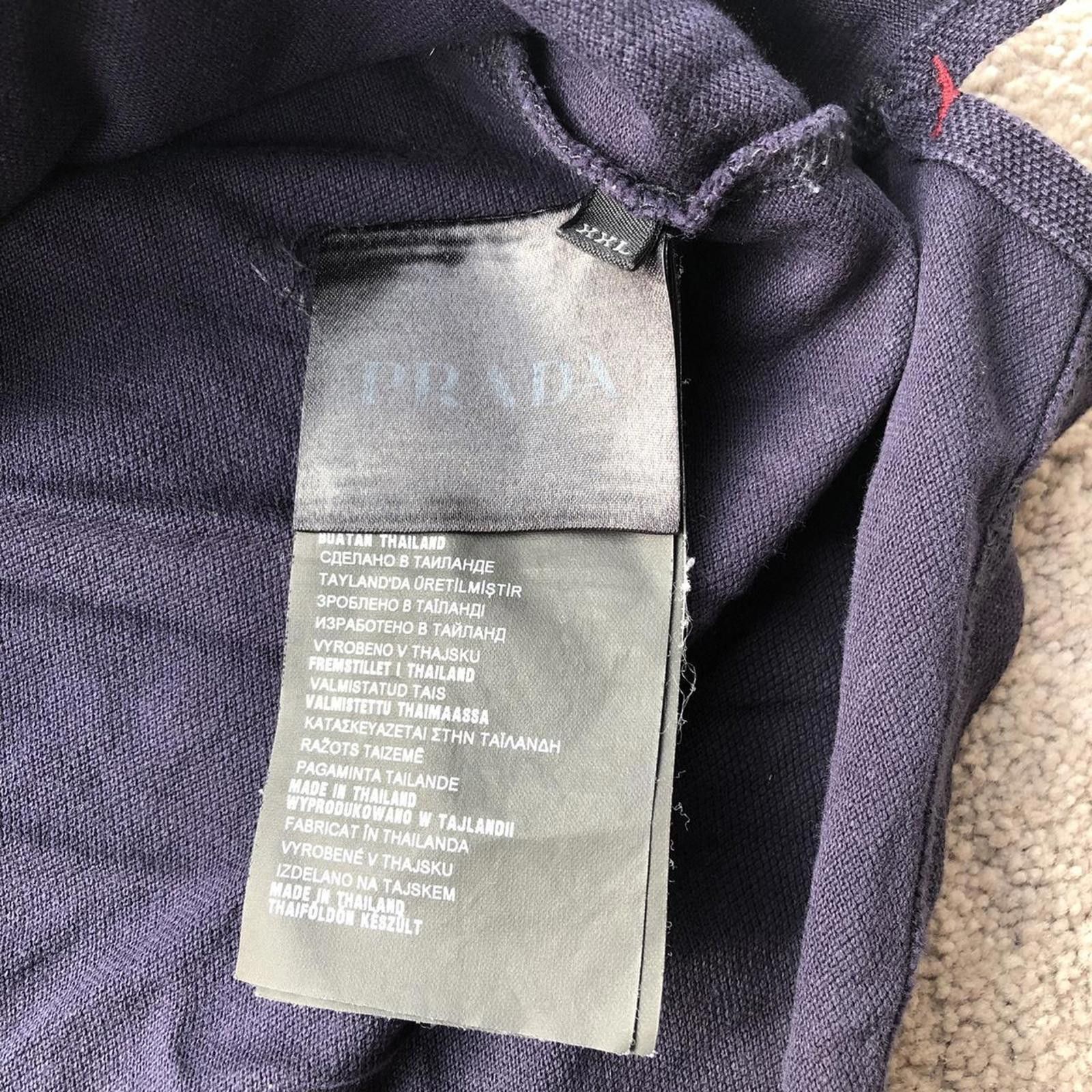 Prada Prada Red Tab Polo Shirt Size US XL / EU 56 / 4 - 4 Thumbnail