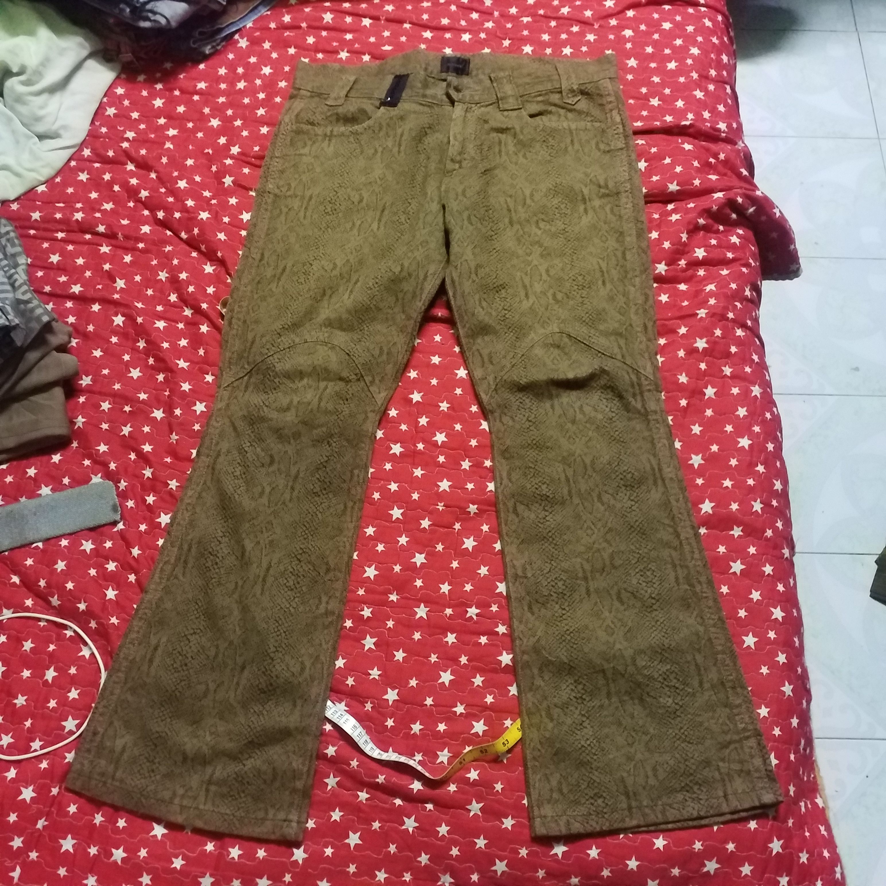 Japanese Brand ACOUSTIC JEANS SNAKE DESIGN KNITE NOT PRINT Size 38" / US 16 / IT 52 - 1 Thumbnail
