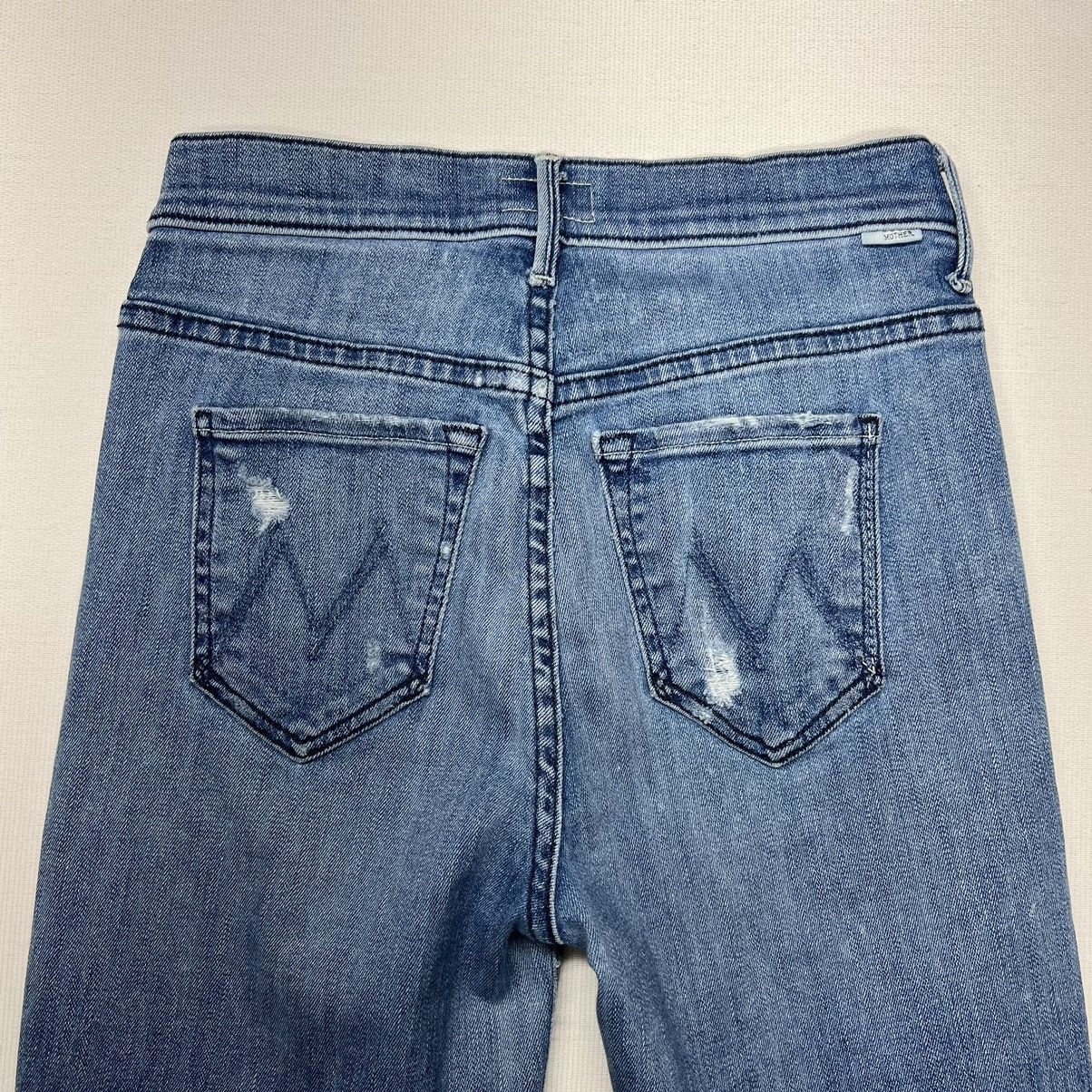 MOTHER Mother Jeans The Stunner Ankle Fray Graffiti Girl Distressed Size 24" / US 00 / IT 34 - 12 Thumbnail