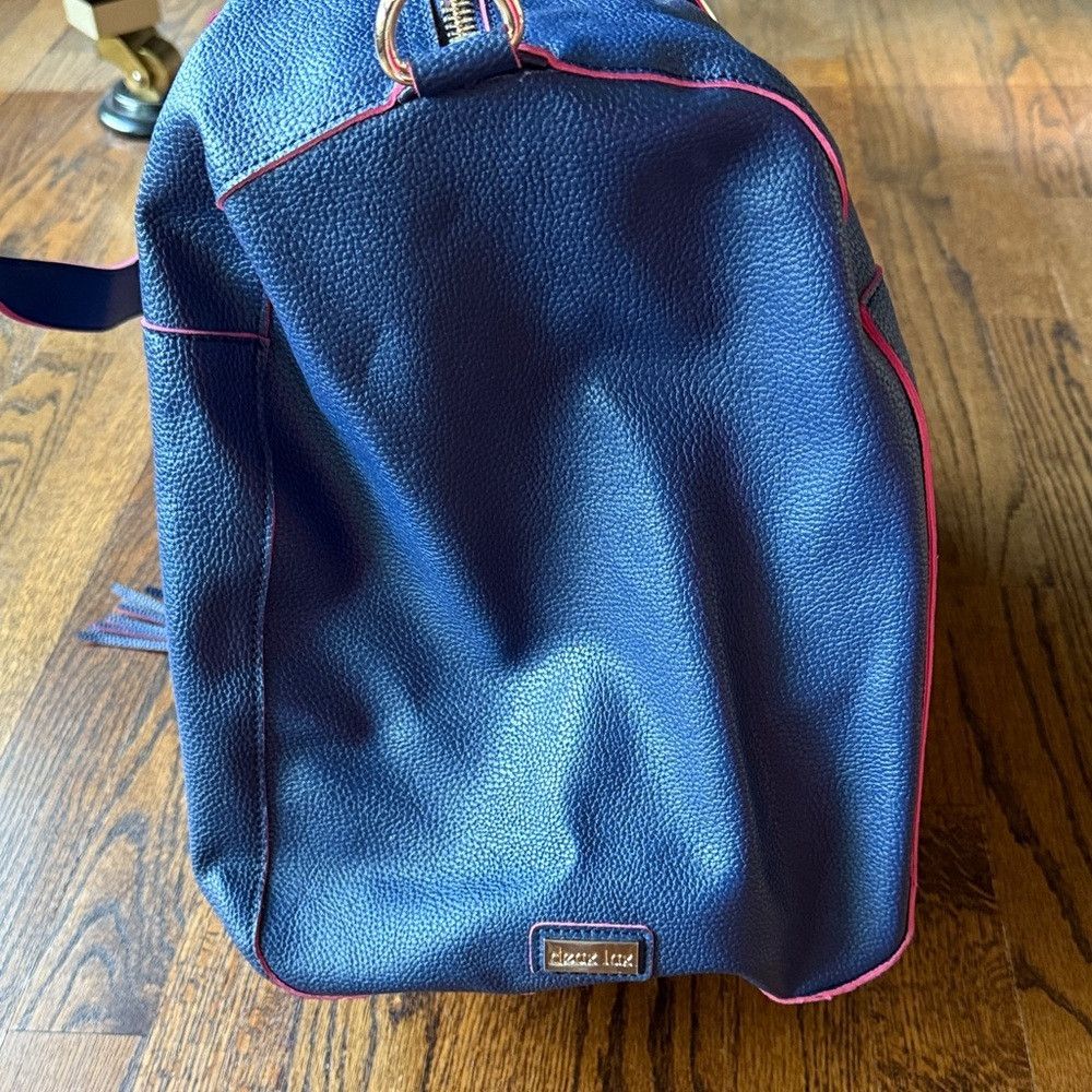 Other Deux Lux Women’s Navy and Pink Travel Bag with Tassel Charm Size ONE SIZE - 7 Thumbnail