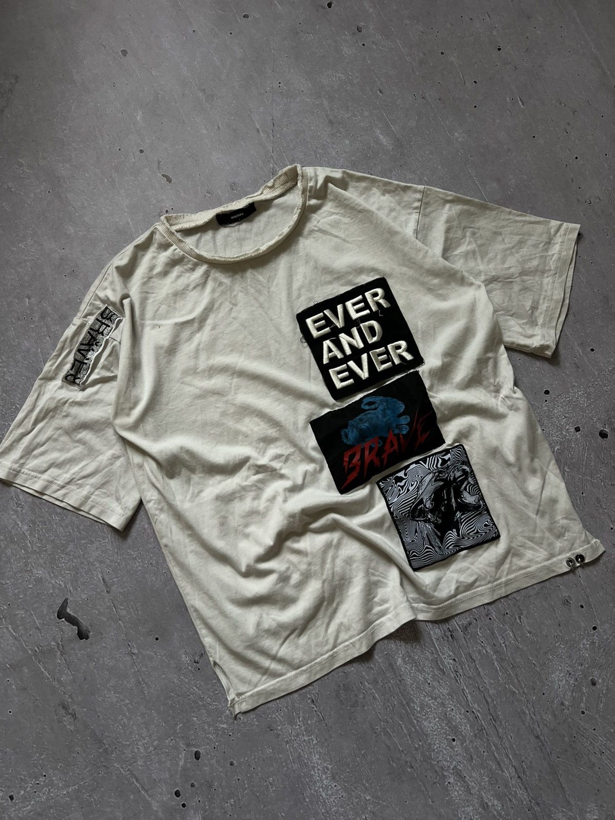 Diesel Rare T-shirt from Diesel Large Number Logos Oversize Fit M Size US M / EU 48-50 / 2 - 1 Thumbnail