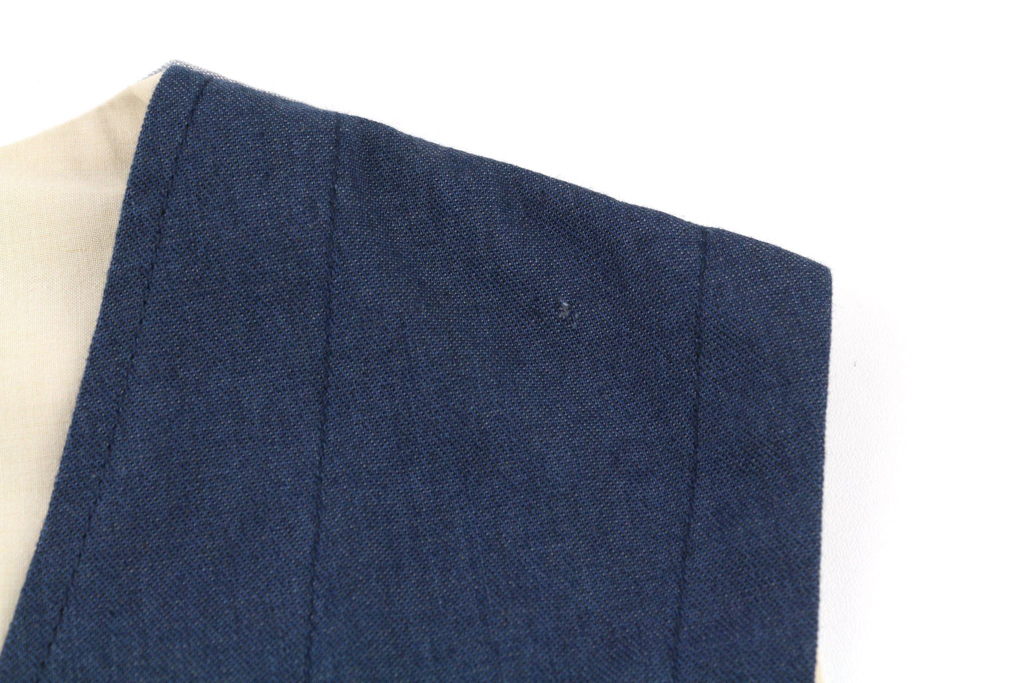 Nudie Jeans M Organic Cotton Patch Pockets Logo Blue Vest 80722 Size US M / EU 48-50 / 2 - 7 Thumbnail