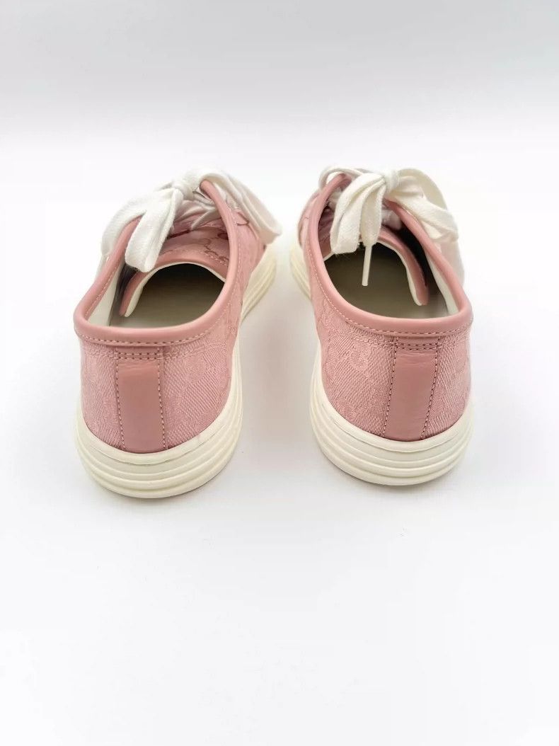 Gucci Gucci Pink Printed Sneakers Size 37.5-2505 Size US 7.5 / EU 40-41 - 4 Thumbnail