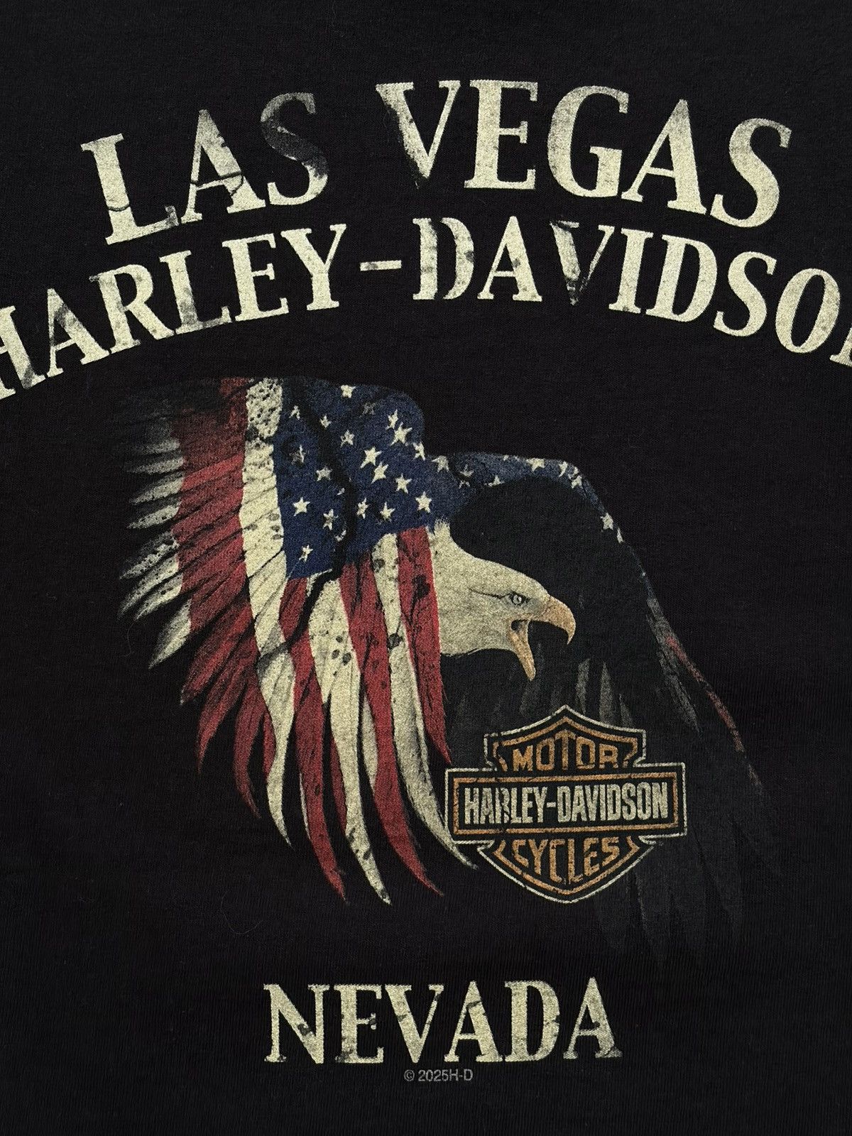 Harley Davidson Harley-Davidson Las Vegas Shirt Mens Eagle Flag Tee USA Size US S / EU 44-46 / 1 - 8 Thumbnail