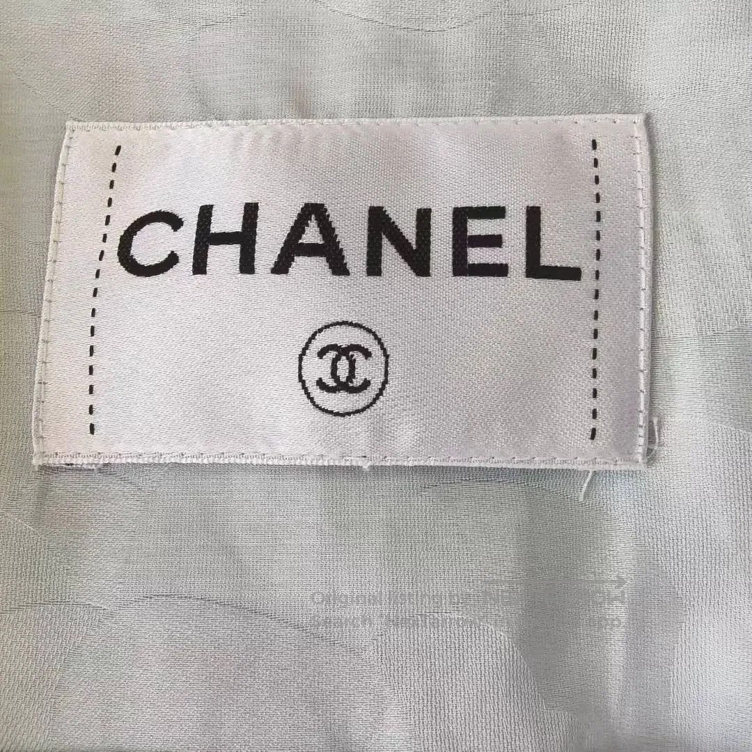 Chanel Chanel Crystal Button Blue Coat. Size US XS / EU 42 / 0 - 3 Thumbnail