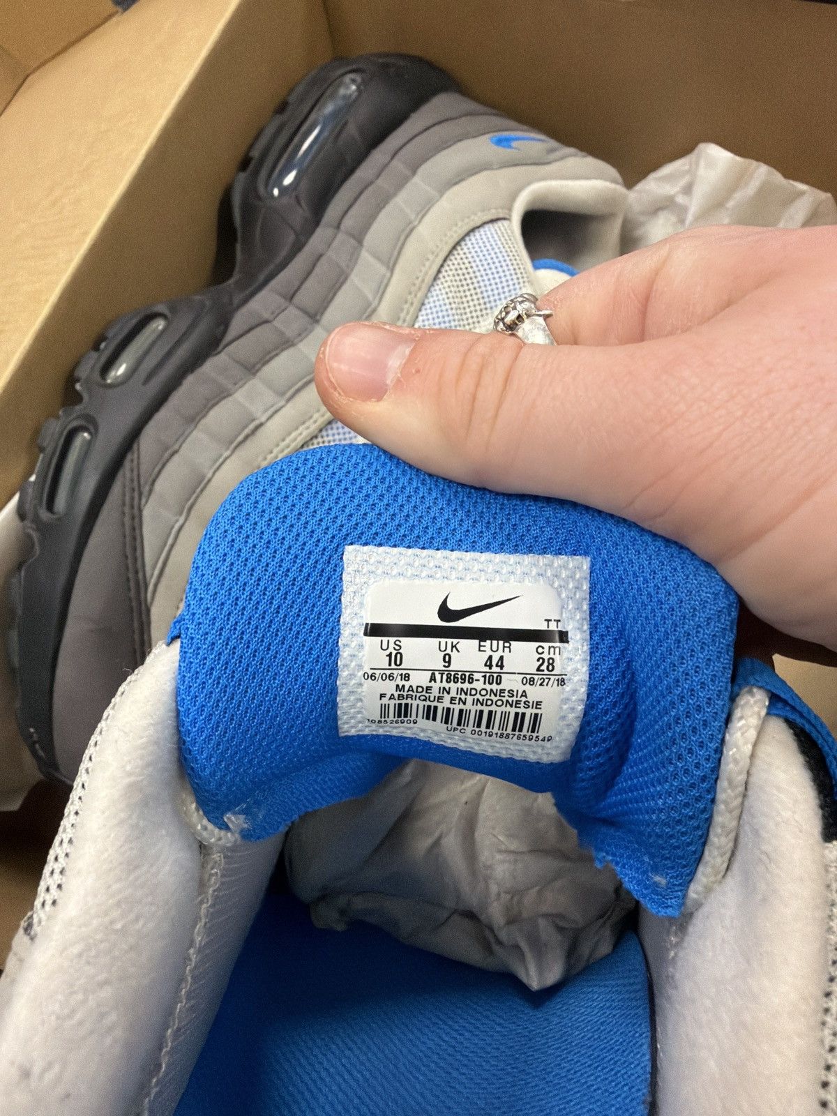 Nike Nike Air Max 95 Crystal Blue - Size US 10 / EU 44 / UK 9 Size US 10 / EU 43 - 9 Thumbnail