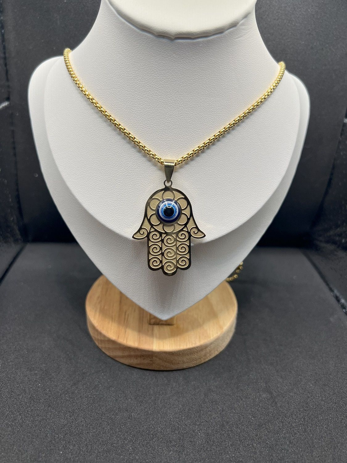 Other Hamsa evil eye hand chain necklace Size ONE SIZE - 1 Thumbnail