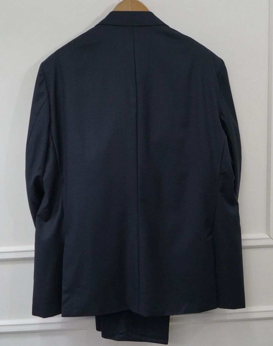 Suitsupply Men Suitsupply 3 Piece Suit Lazio Navy Blueline 110's US54S Size 54R - 2 Thumbnail