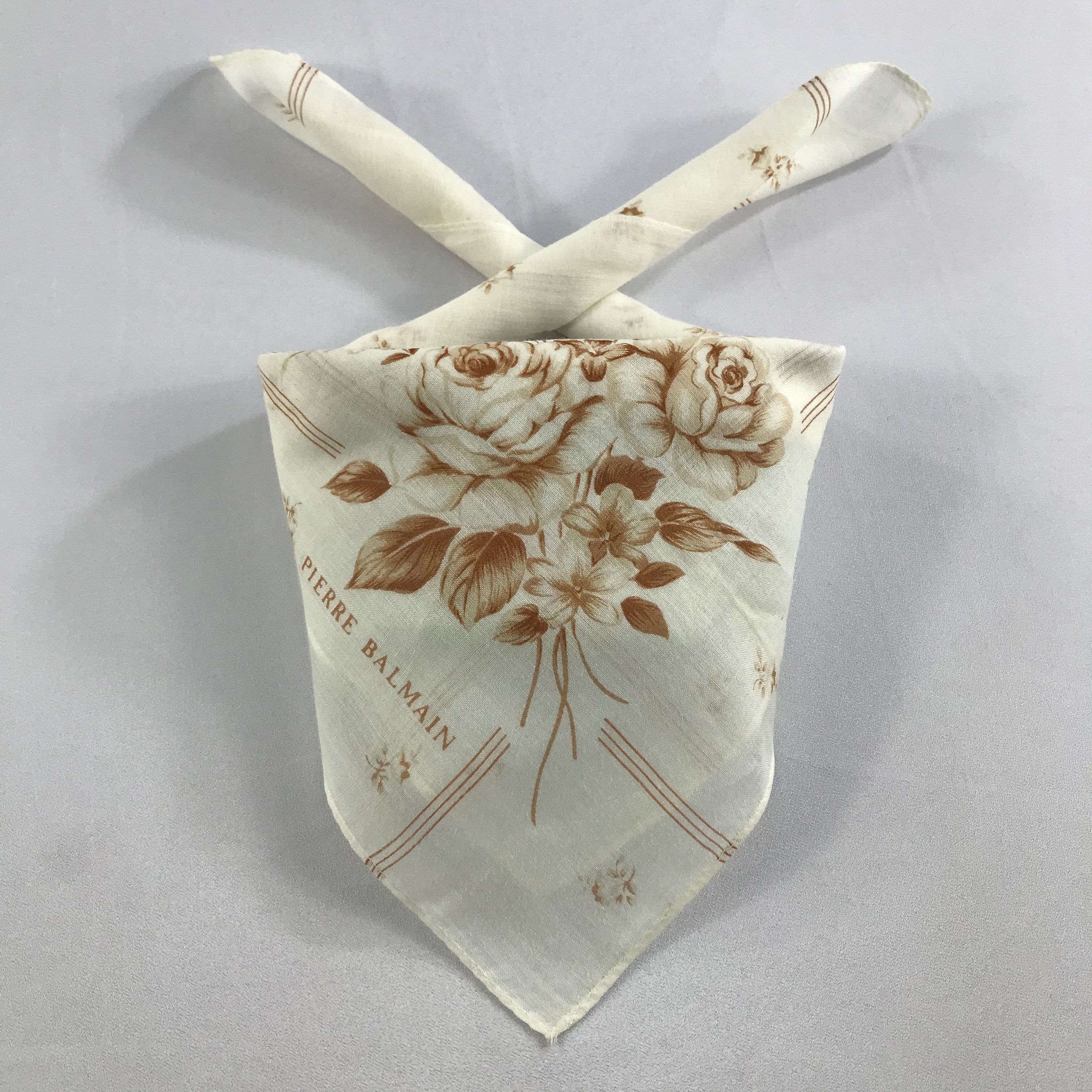 Pierre Balmain × Vintage Pierre Balmain Bandana / Handkerchief / Neckerchief - S2619 Size ONE SIZE - 3 Thumbnail
