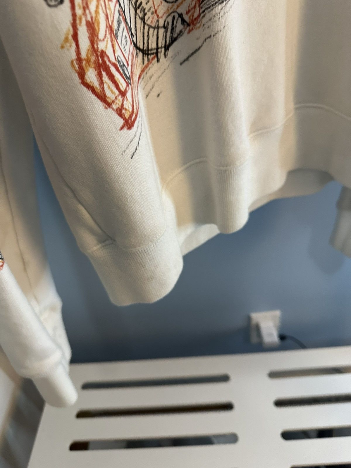 Off-White × Virgil Abloh Off-White Chainsaw White Crewneck Size S Size US S / EU 44-46 / 1 - 4 Thumbnail