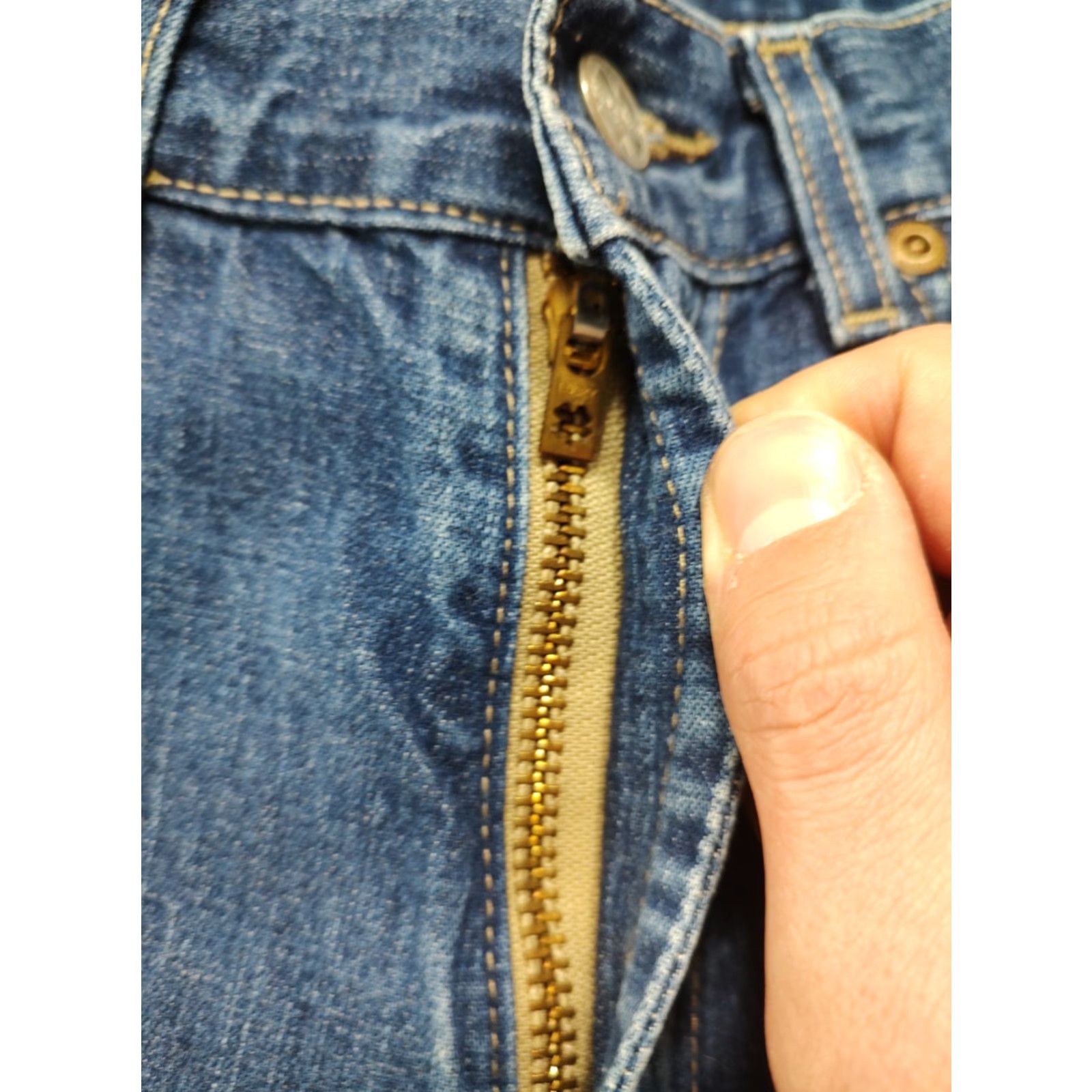 Lucky Brand VINTAGE Lucky Brand Jeans Dungarees 86 Flare 32 Inseam Womens Regular 10 Blue USA 90s Retro Size 32" / US 10 / IT 46 - 6 Thumbnail