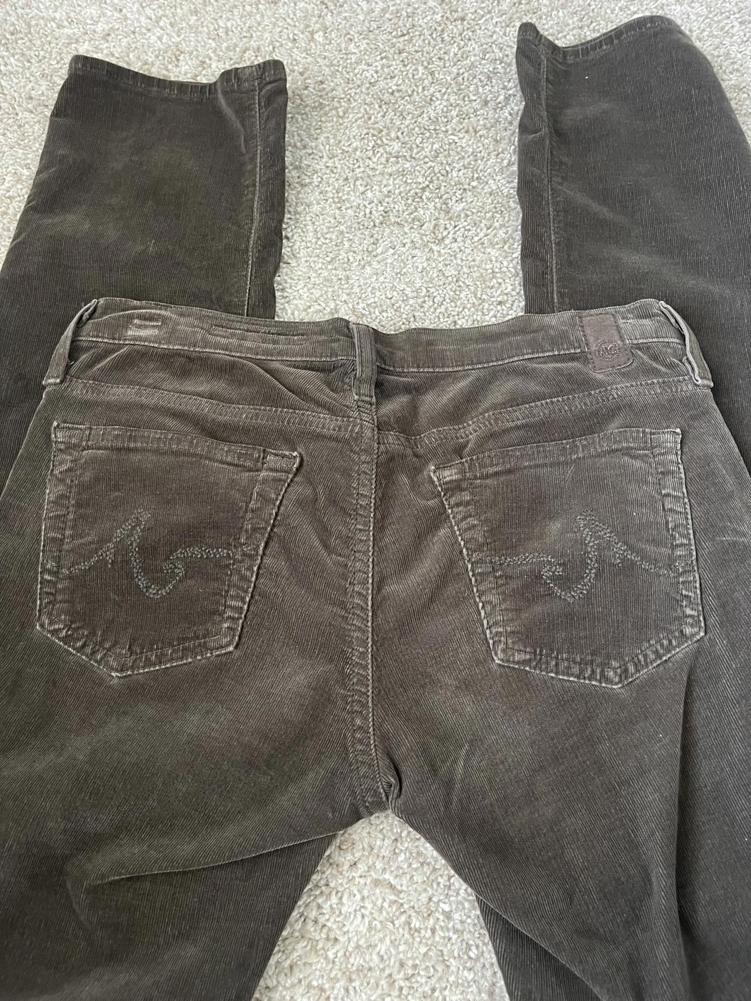 AG Adriano Goldschmied AG Jeans the Willow Brown Corduroy Pants Size 27" / US 4 / IT 40 - 7 Thumbnail