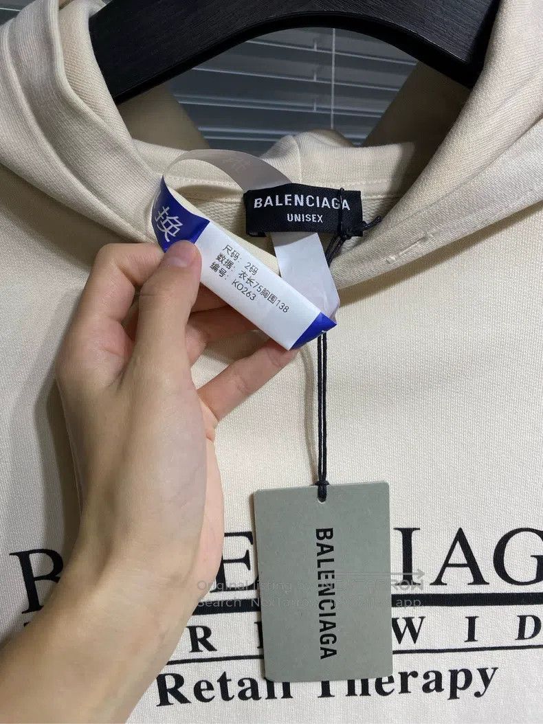 Balenciaga Balenciaga Underline logo, pattern, maize yellow sweatshir Size US M / EU 48-50 / 2 - 6 Thumbnail