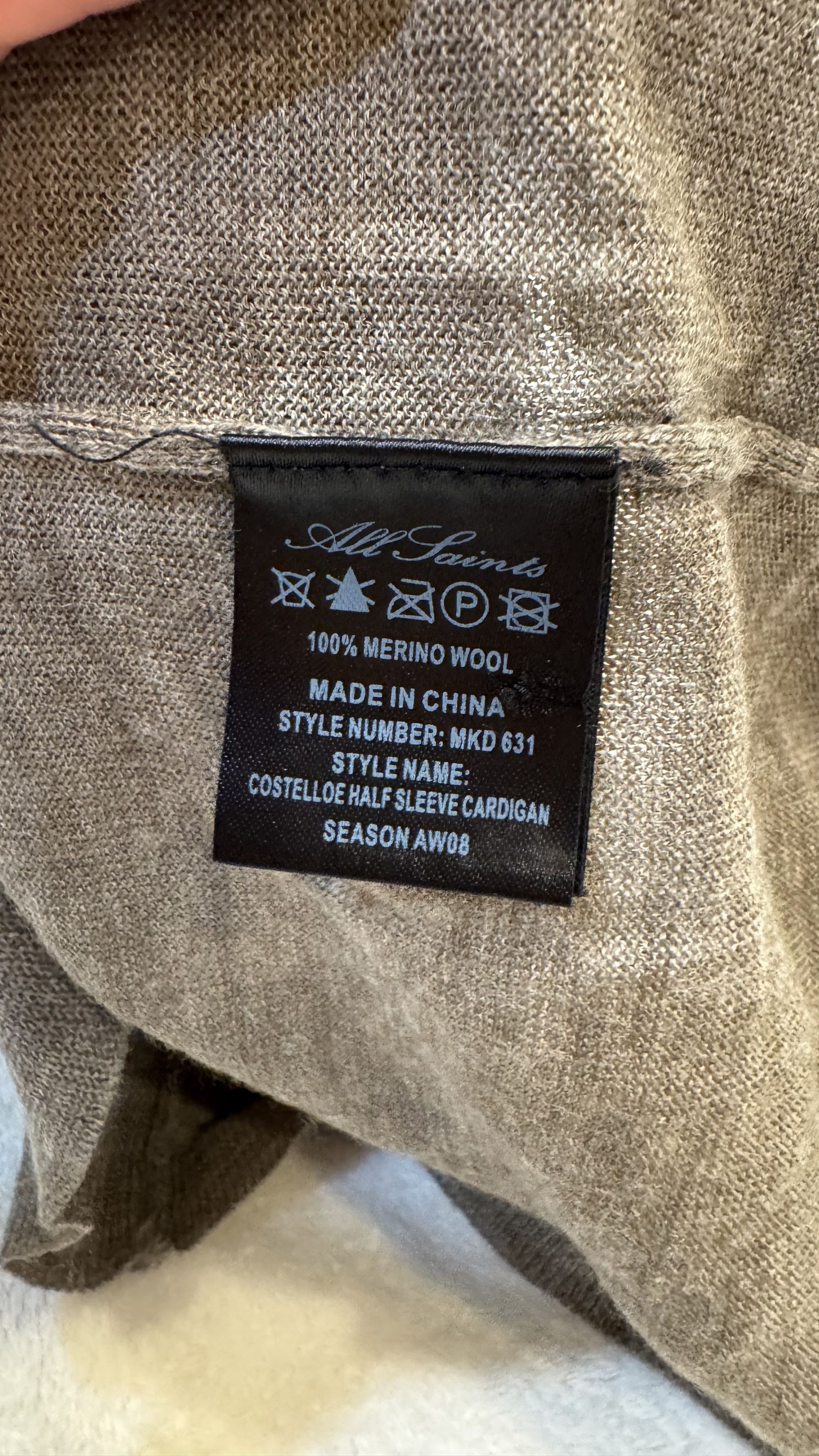 Allsaints AllSaints Spitalfields - Costelloe Cardigan - AW08 M Brown Size US M / EU 48-50 / 2 - 11 Thumbnail
