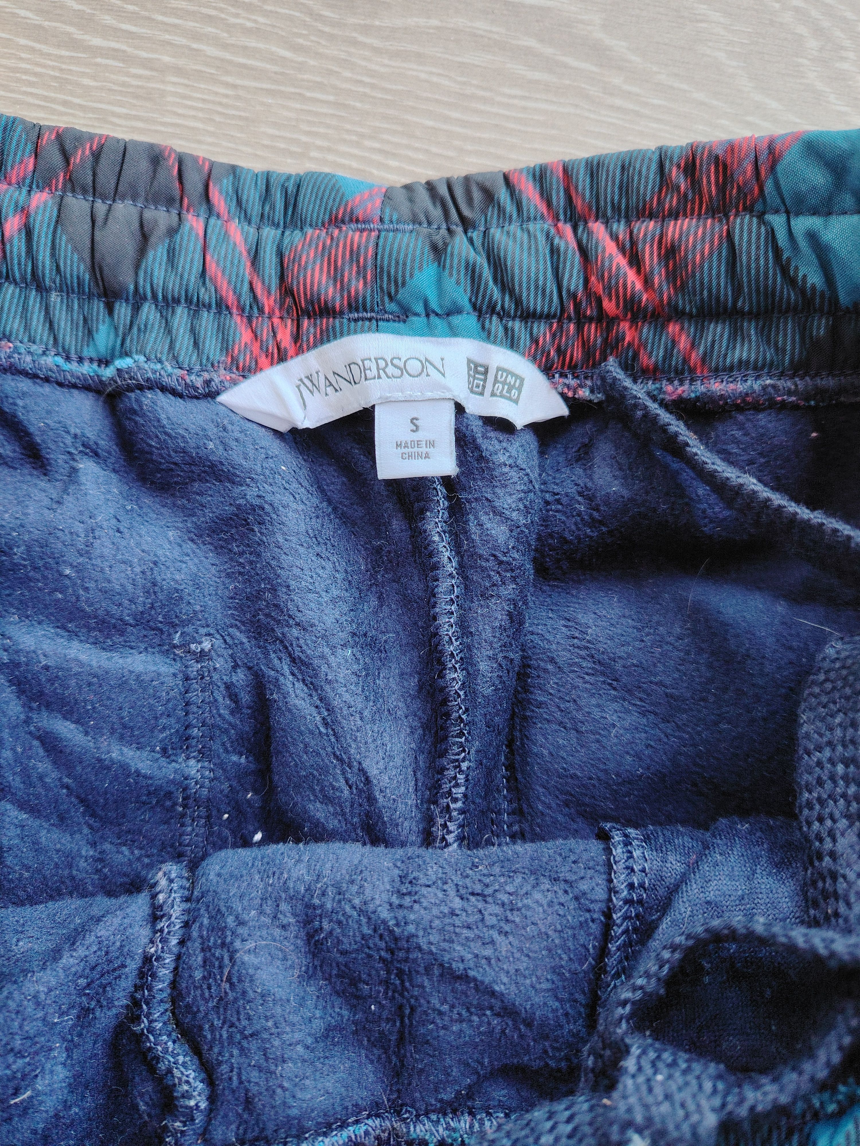 JW Anderson × Uniqlo Medium Navy Blue Fleece Pants Pile-Lined Sherpa Joggers Size US 31 - 5 Thumbnail