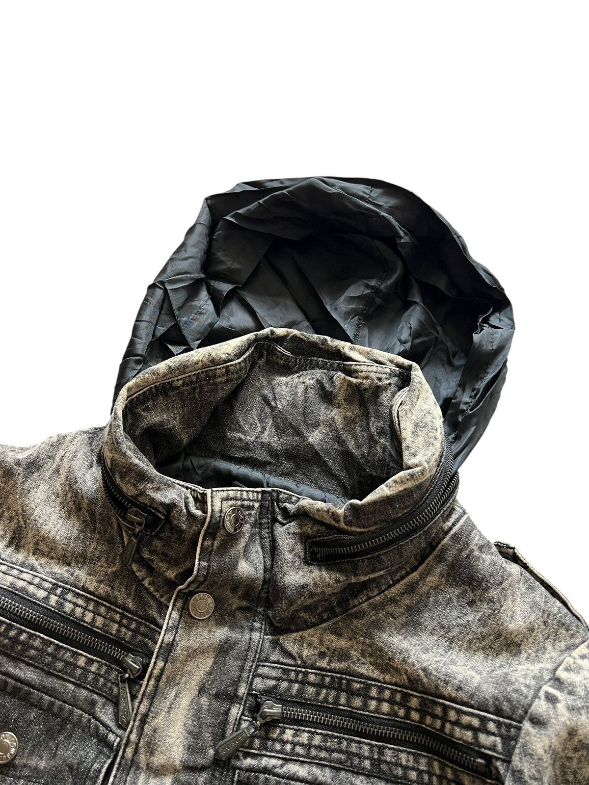 LOWBOX 2000s Lowbox Acid Wash Bono Jacket Size US M / EU 48-50 / 2 - 12 Thumbnail