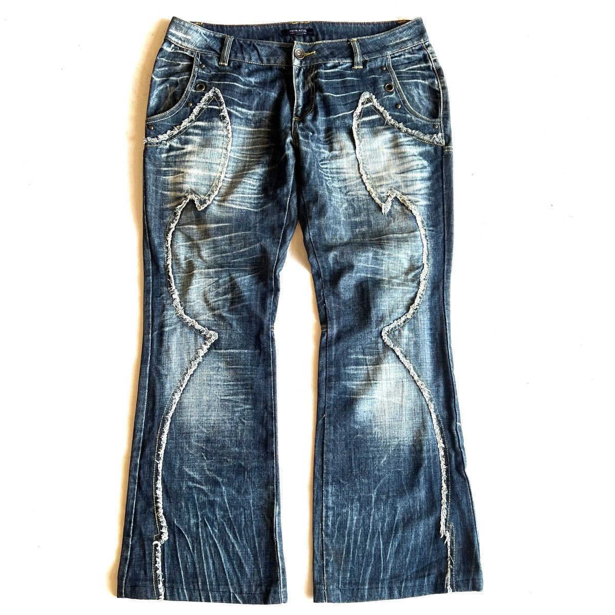 If Six Was Nine In The Attic Washed denim 2000s Size US 37 - 1 Thumbnail