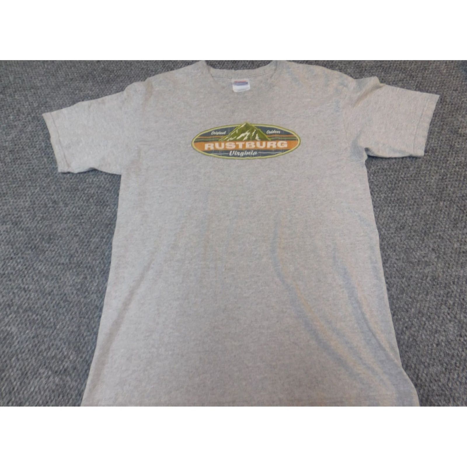 Hanes Hanes Men T-Shirt M Gray Crew Neck Short Sleeve Logo American Beach Cotton Knit Vintage: No Size US M / EU 48-50 / 2 - 4 Thumbnail