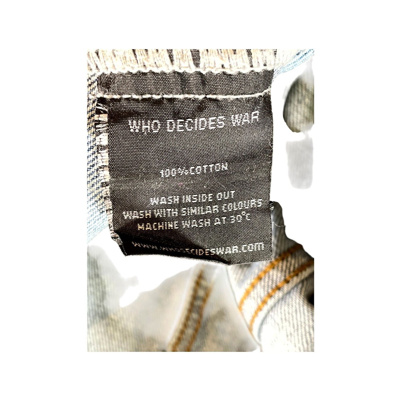 Who Decides War Who Decides War "Sphere" Acid & Multicolor Denim Jacket Size US XL / EU 56 / 4 - 4 Thumbnail