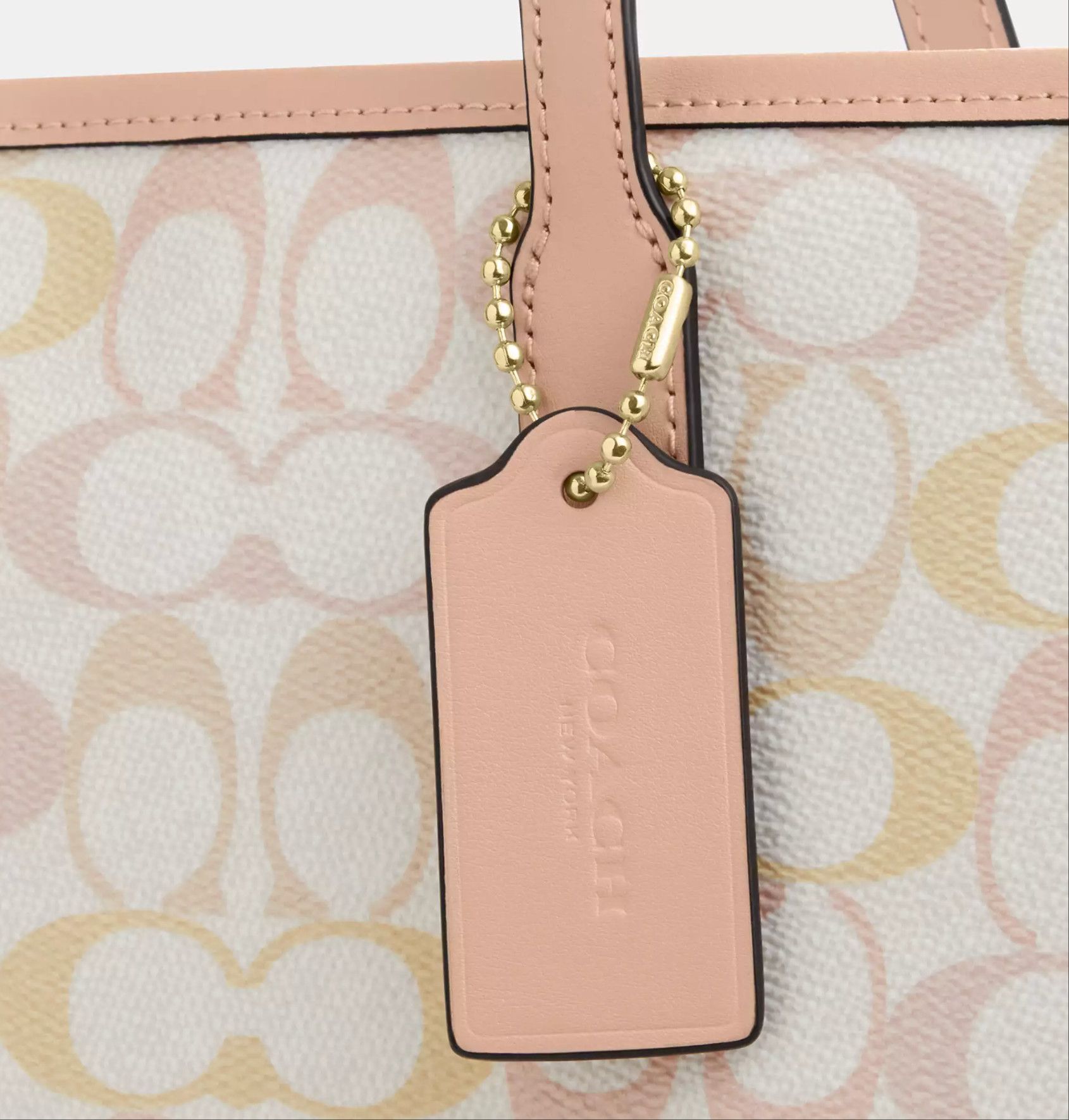Coach NWT Coach City Tote Bag In Pretty Signature Canvas CDZ04 Size ONE SIZE - 14 Thumbnail