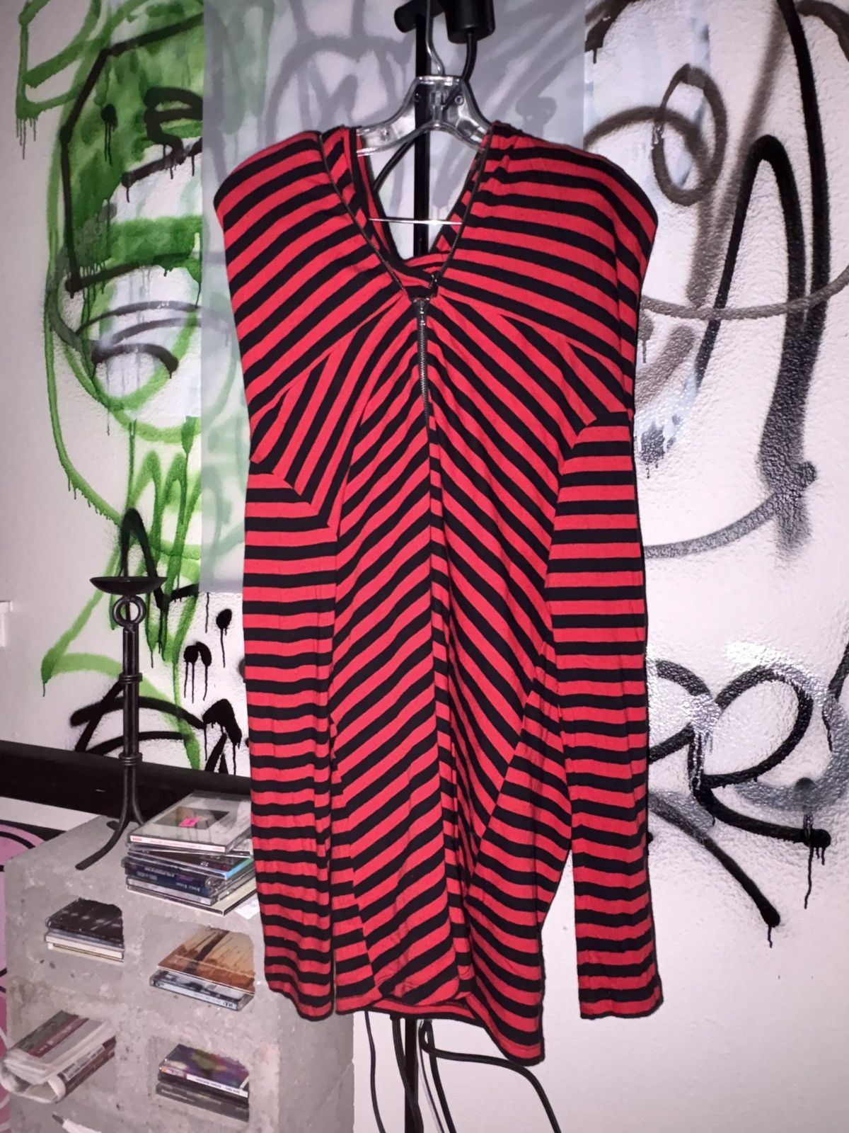 20471120 Hyoma 20471120 striped full zip transformable hoodie/dress Size S / US 4 / IT 40 - 2 Thumbnail
