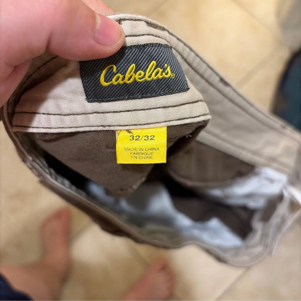 Cabelas Cabela's Men's Brown Flat Front Cotton Shorts Size US 32 / EU 48 - 8 Thumbnail