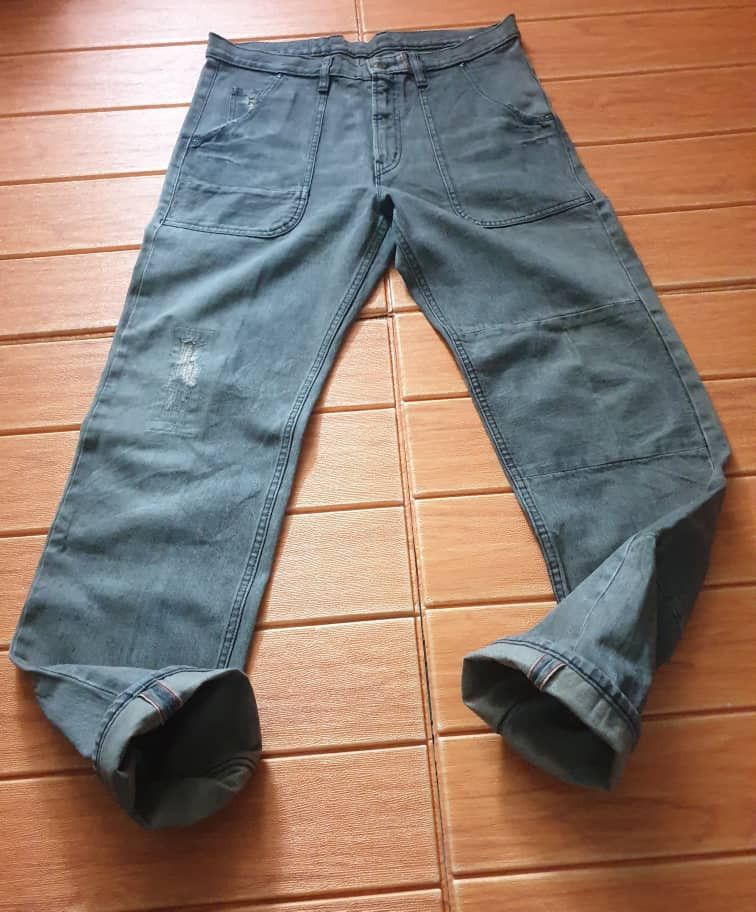 ADAM ET ROPE 💥ADAM ET ROPE Salvedge distressed Baker fatigue pant Size US 34 / EU 50 - 10 Thumbnail
