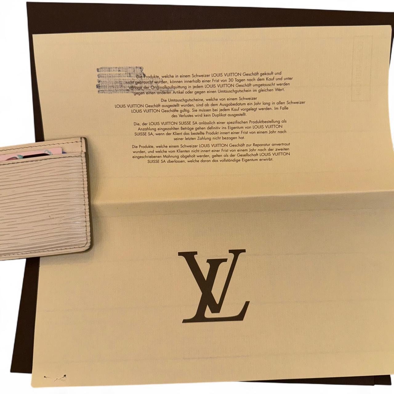 Louis Vuitton White Epi Leather Cardholder Size ONE SIZE - 4 Thumbnail