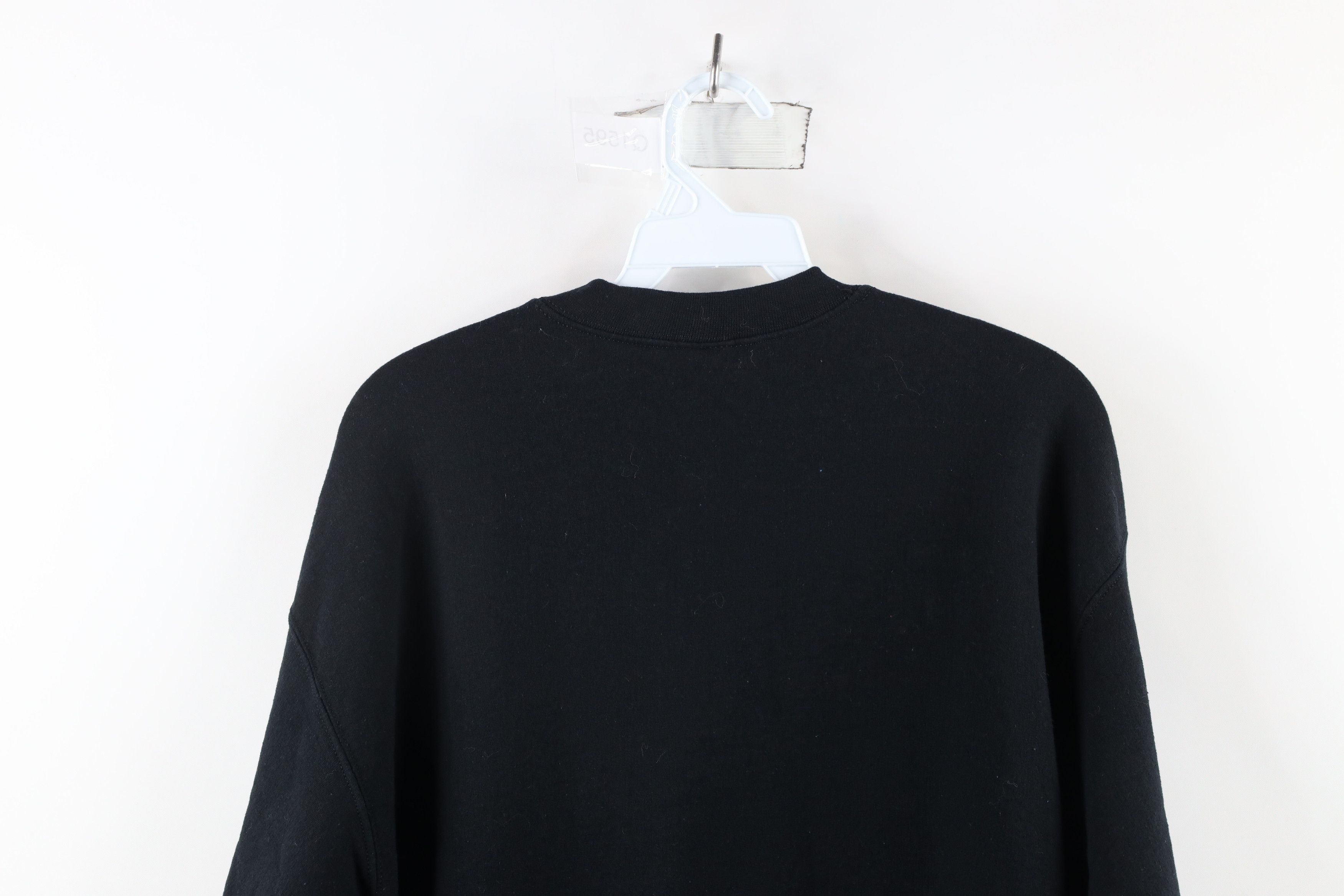 Vintage Vintage 90s Streetwear Blank Crewneck Sweatshirt Black Size US M / EU 48-50 / 2 - 7 Thumbnail
