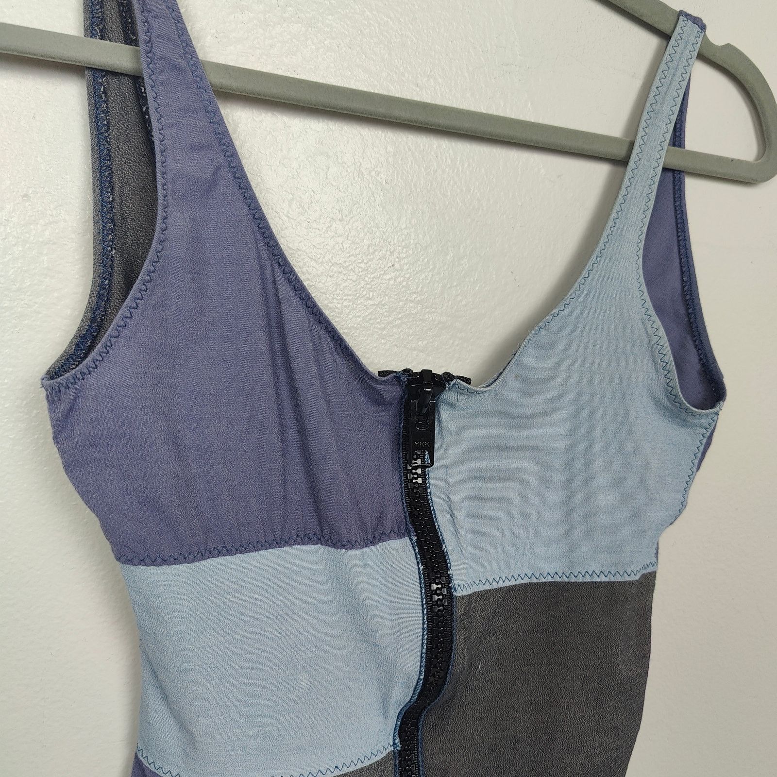 Lisa Marie Fernandez Lisa Marie Fernandez Patchwork Swimsuit Womens 3 6-8 Blue Size ONE SIZE - 2 Thumbnail