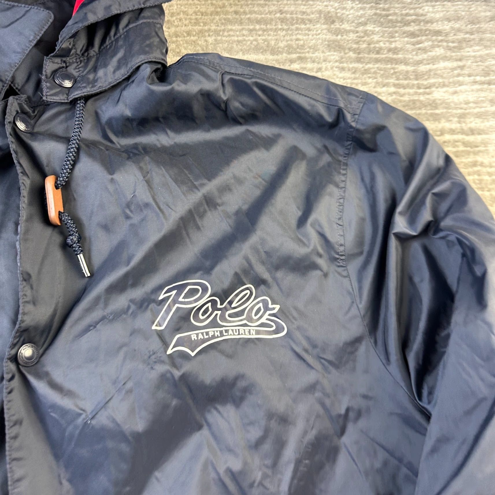 Polo Ralph Lauren VINTAGE Polo Ralph Lauren Jacket Mens XLT Extra Large Tall Coaches Hoodie Fleece Lined Size US XL / EU 56 / 4 - 5 Thumbnail