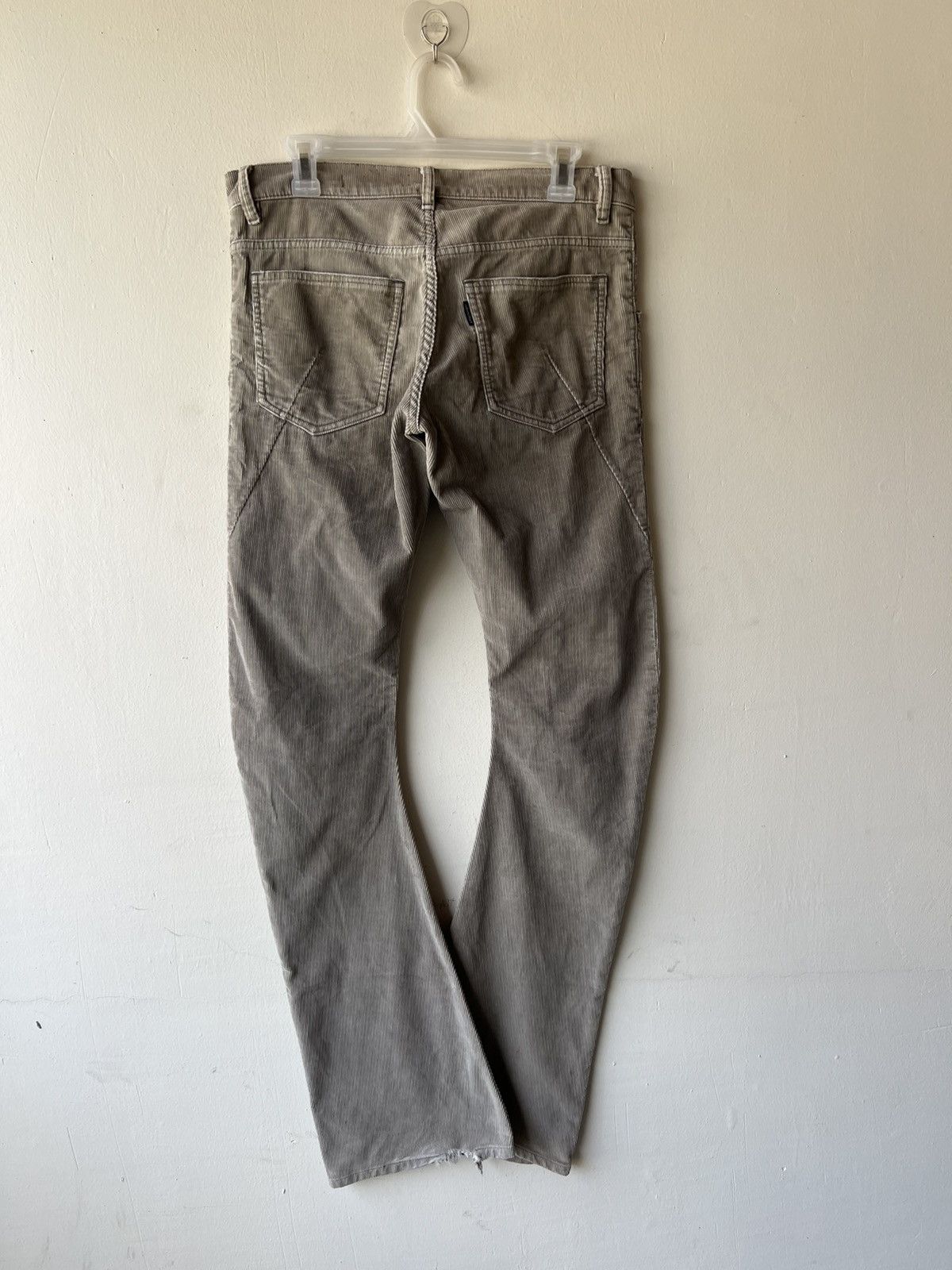 Kazuyuki Kumagai Attachment Attachment Japan Faded Stains Corduroy Bootcut Jeans Size US 30 / EU 46 - 3 Thumbnail