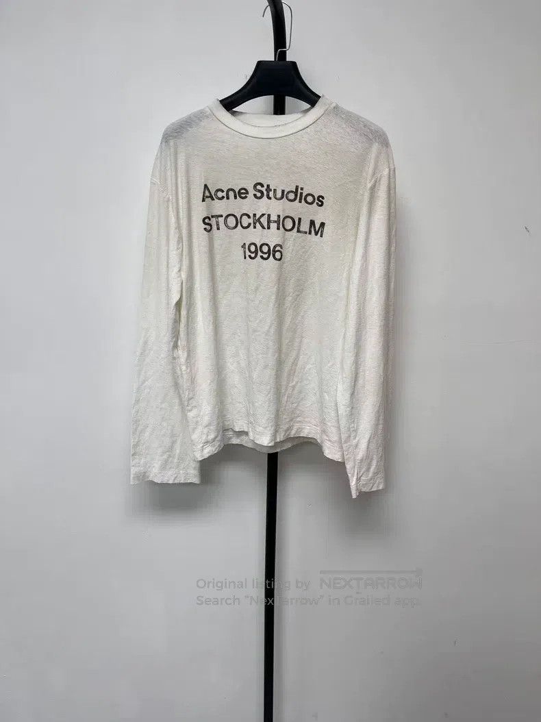 Acne Studios Acne Studios 1996 Series Lettering Logo Distressed Printed Size US XXS / EU 40 - 1 Thumbnail